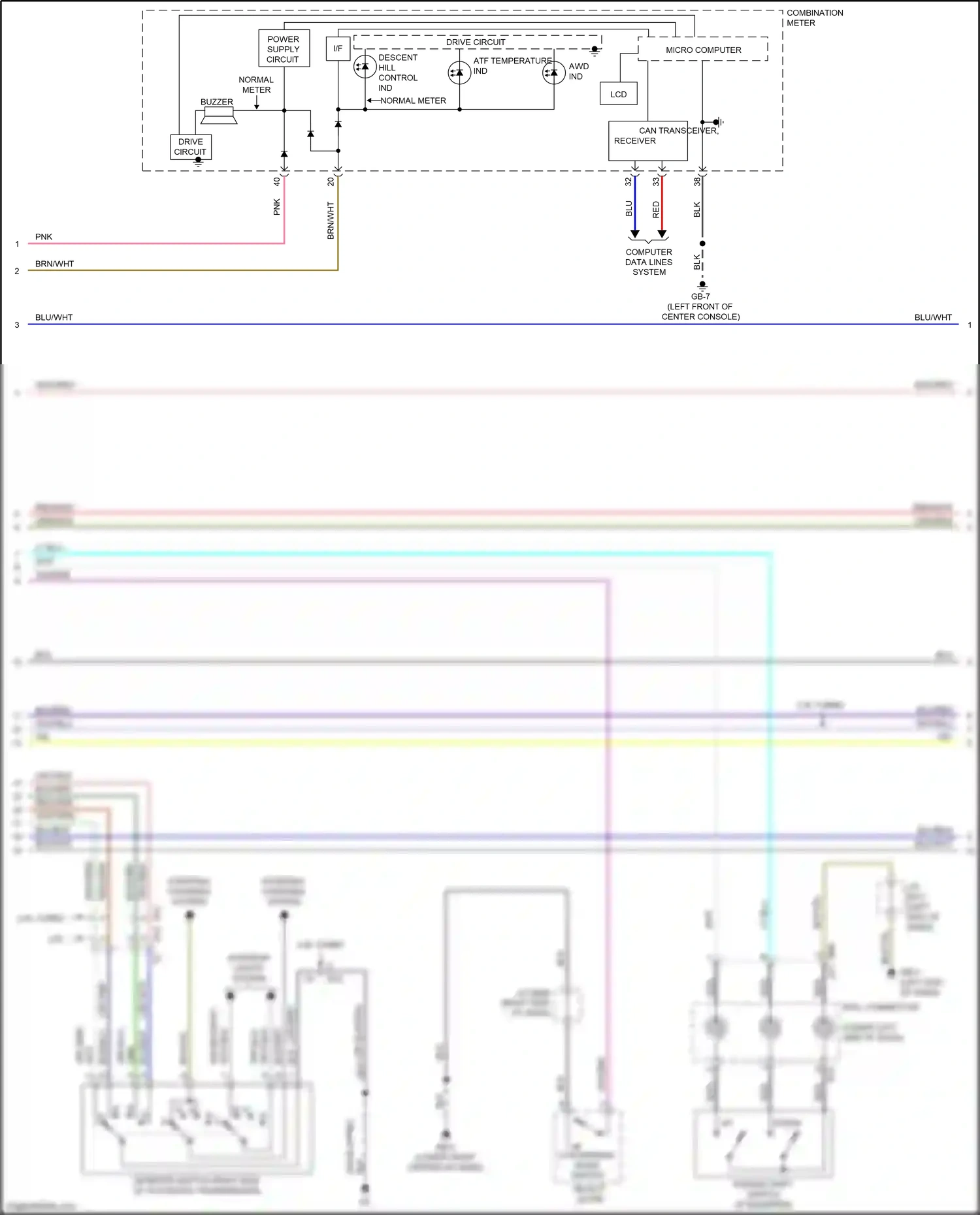 Wiring diagram select lever for Subaru Forester SJ facelift 2 (2016-2018) (7 of 7)