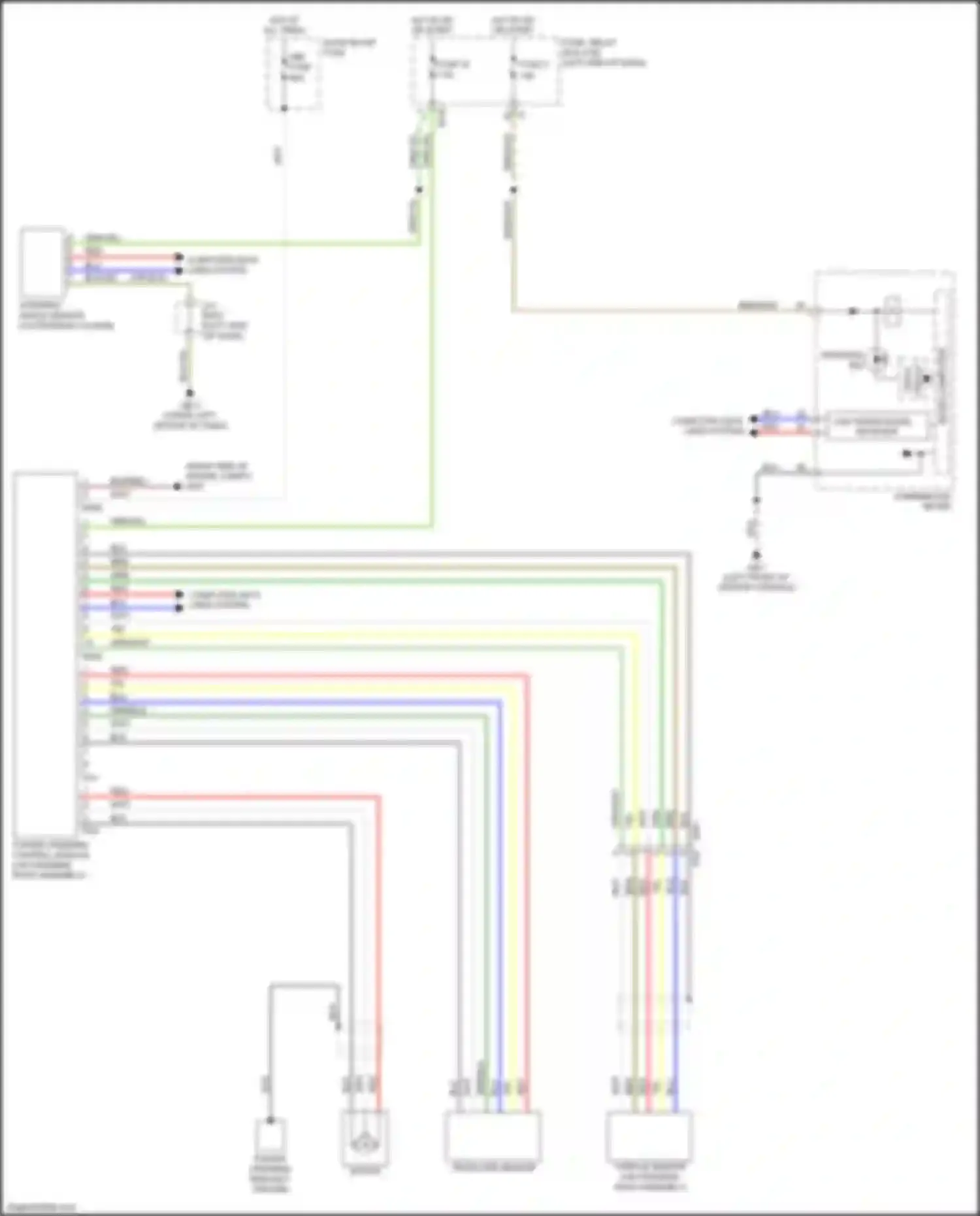 Wiring diagram steering angle sensor for Subaru Forester SJ facelift 2 (2016-2018) (3 of 5)