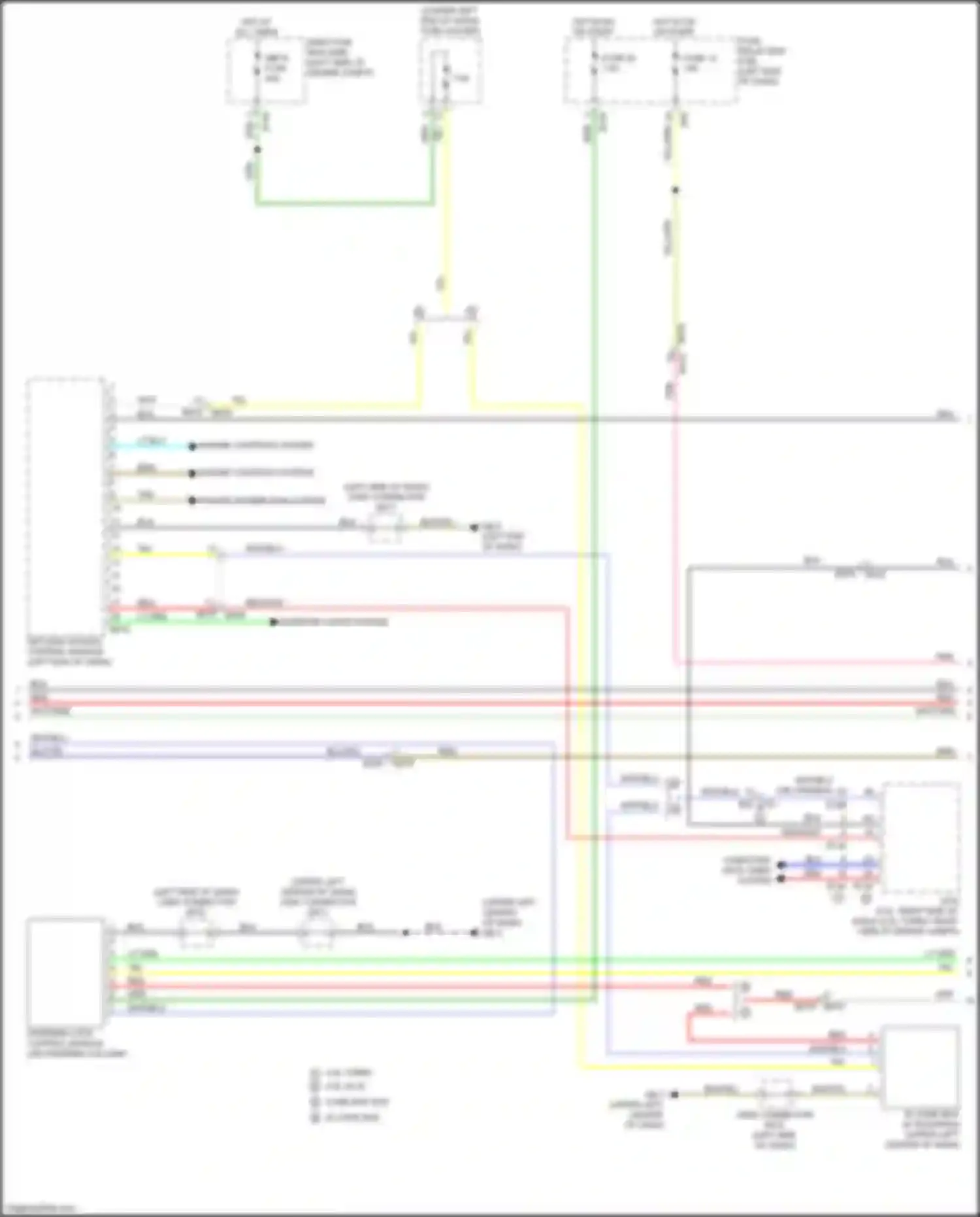 Wiring diagram steering lock control module for Subaru Forester SJ facelift 2 (2016-2018) (1 of 5)