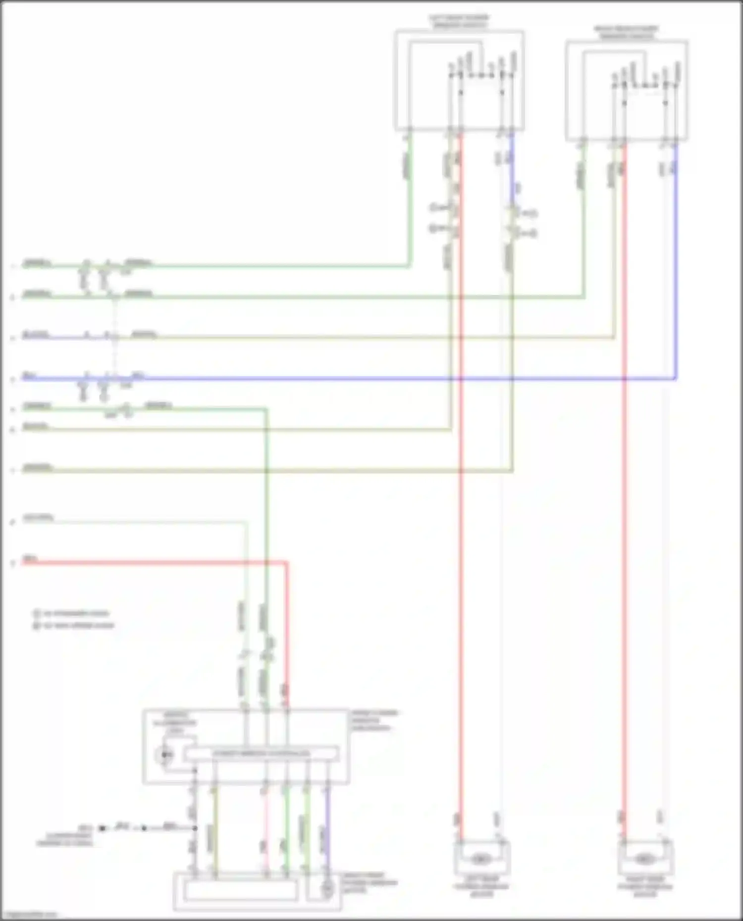 Wiring diagram switch illumination light for Subaru Forester SJ facelift 2 (2016-2018) (2 of 3)