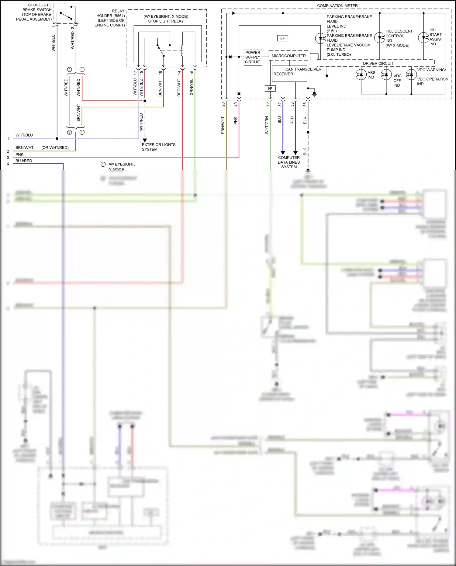 Wiring diagram vio for Subaru Forester SJ facelift 2 (2016-2018) (41 of 75)