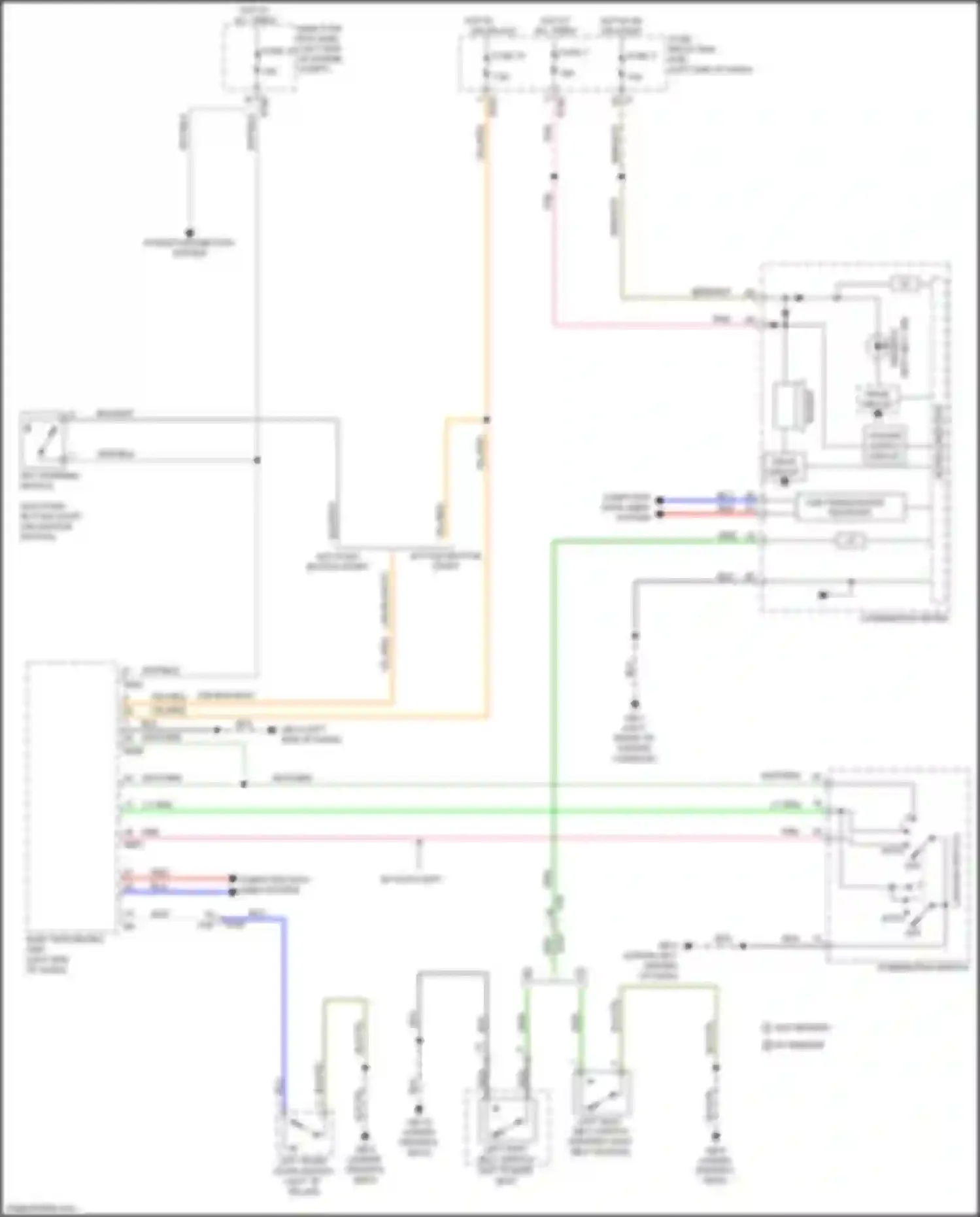 Wiring diagram w/ memory for Subaru Forester SJ facelift 2 (2016-2018) (1 of 2)