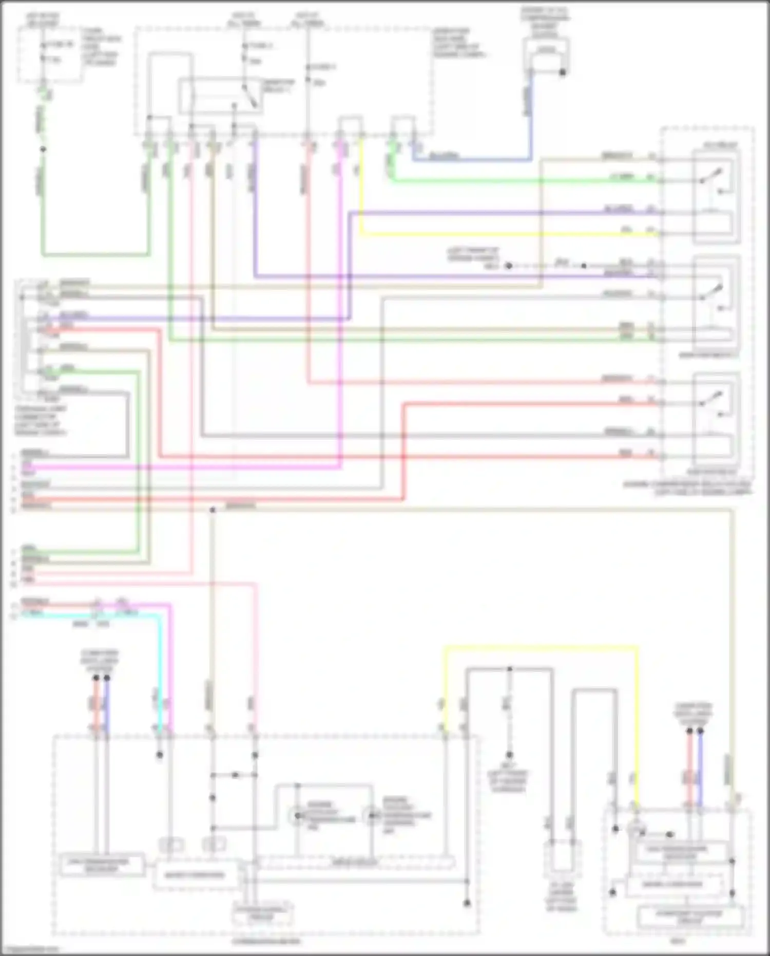Forester Subaru SJ facelift (2015-2016): Automatic a/c circuit (3 of 3)