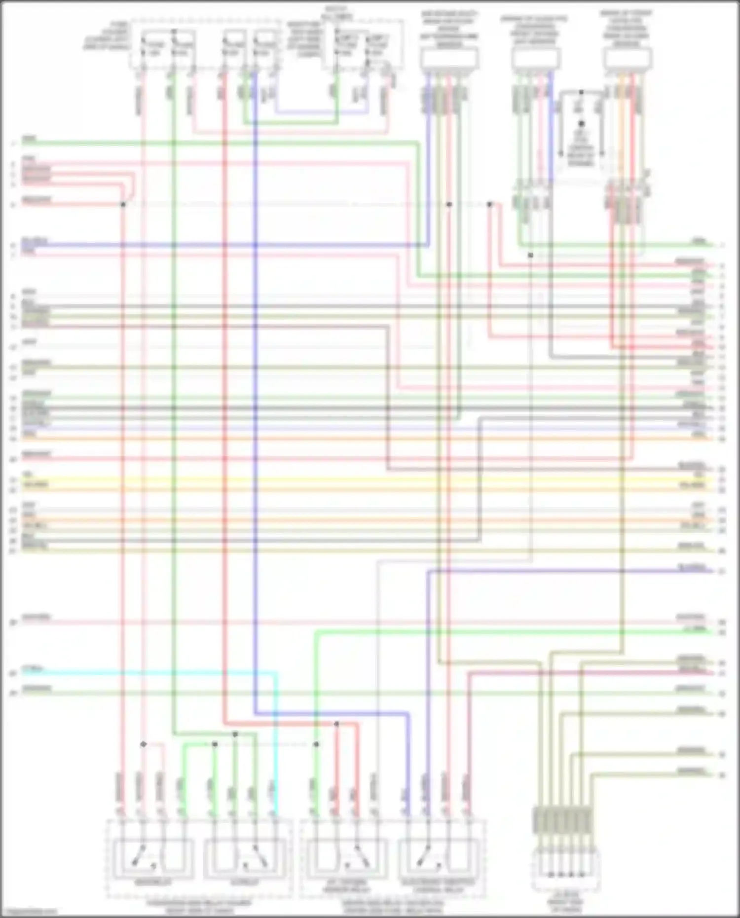 Forester Subaru SJ facelift (2015-2016): Wiring diagram engine performance 2.5l (5 of 6)