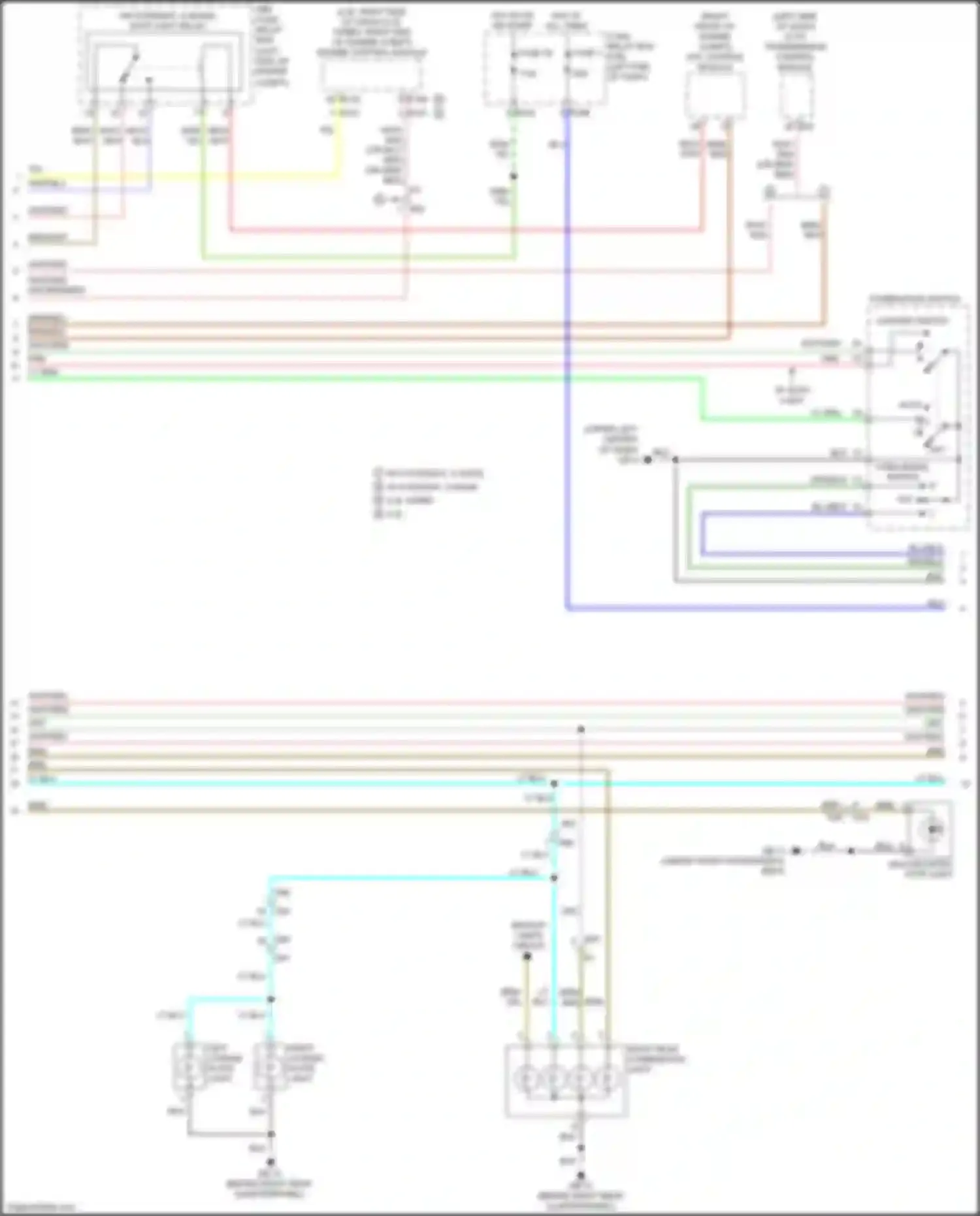 Forester Subaru SJ facelift (2015-2016): Exterior lamps circuit (2 of 3)