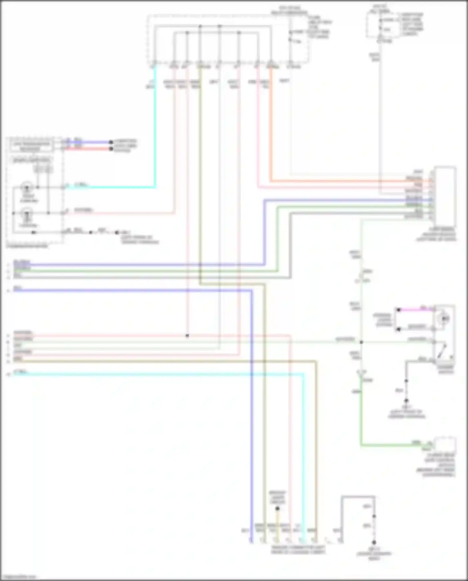 Forester Subaru SJ facelift (2015-2016): Exterior lamps circuit (3 of 3)