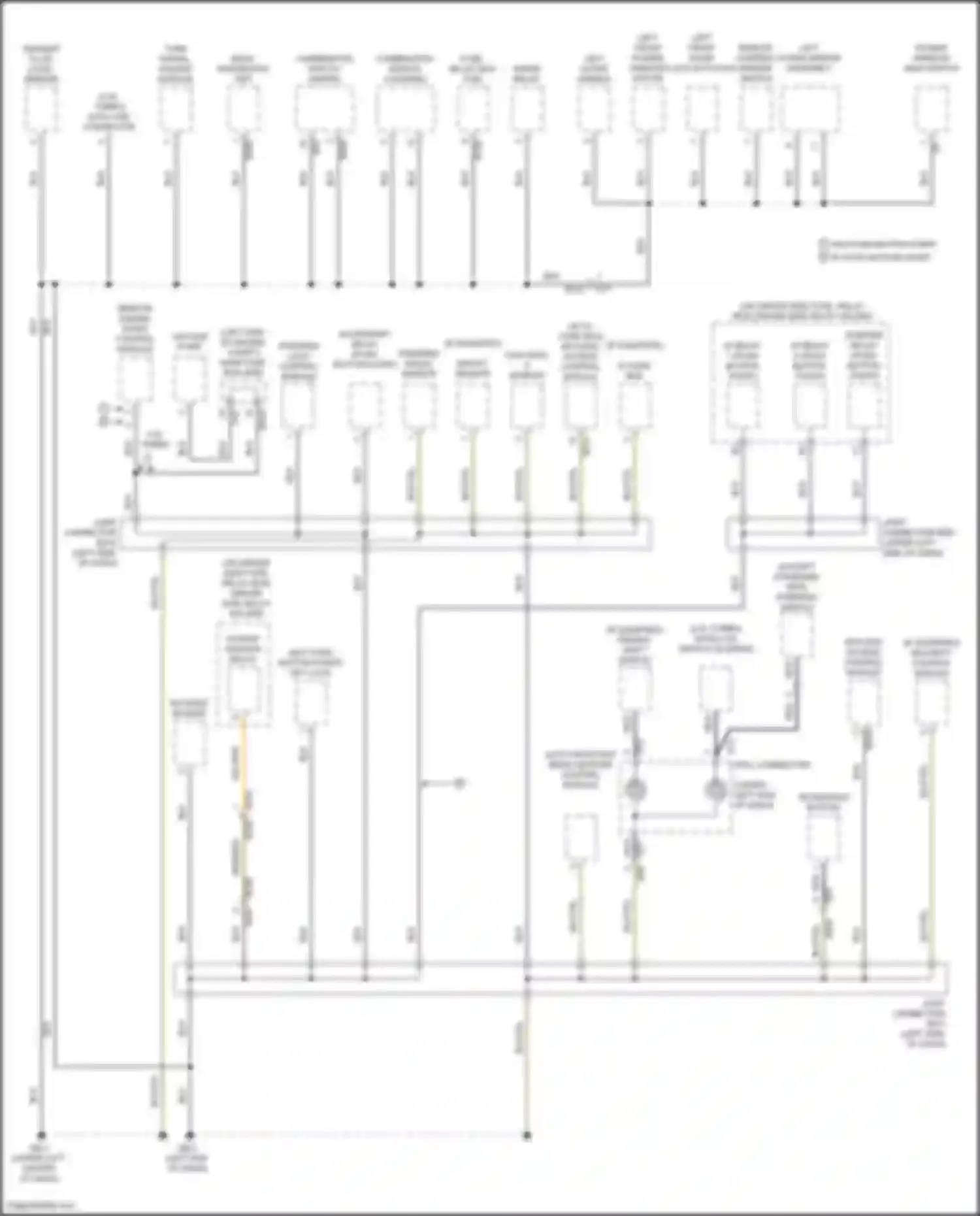 Forester Subaru SJ facelift (2015-2016): Ground distribution circuit (2 of 4)