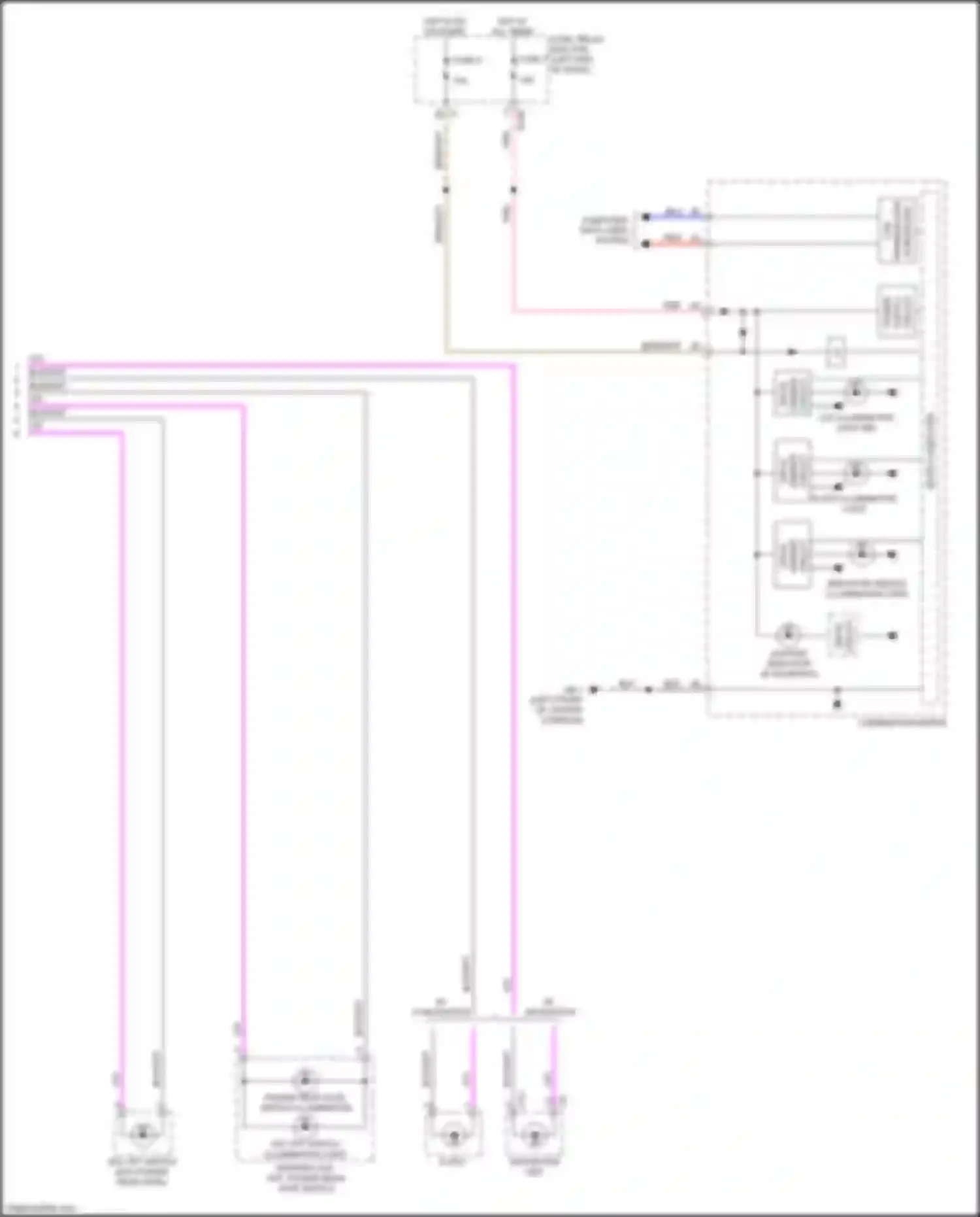 Forester Subaru SJ facelift (2015-2016): Instrument illumination circuit (3 of 3)