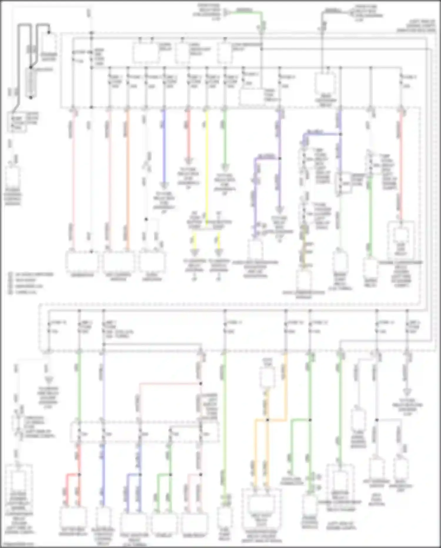 Forester Subaru SJ facelift (2015-2016): Power distribution circuit (1 of 5)