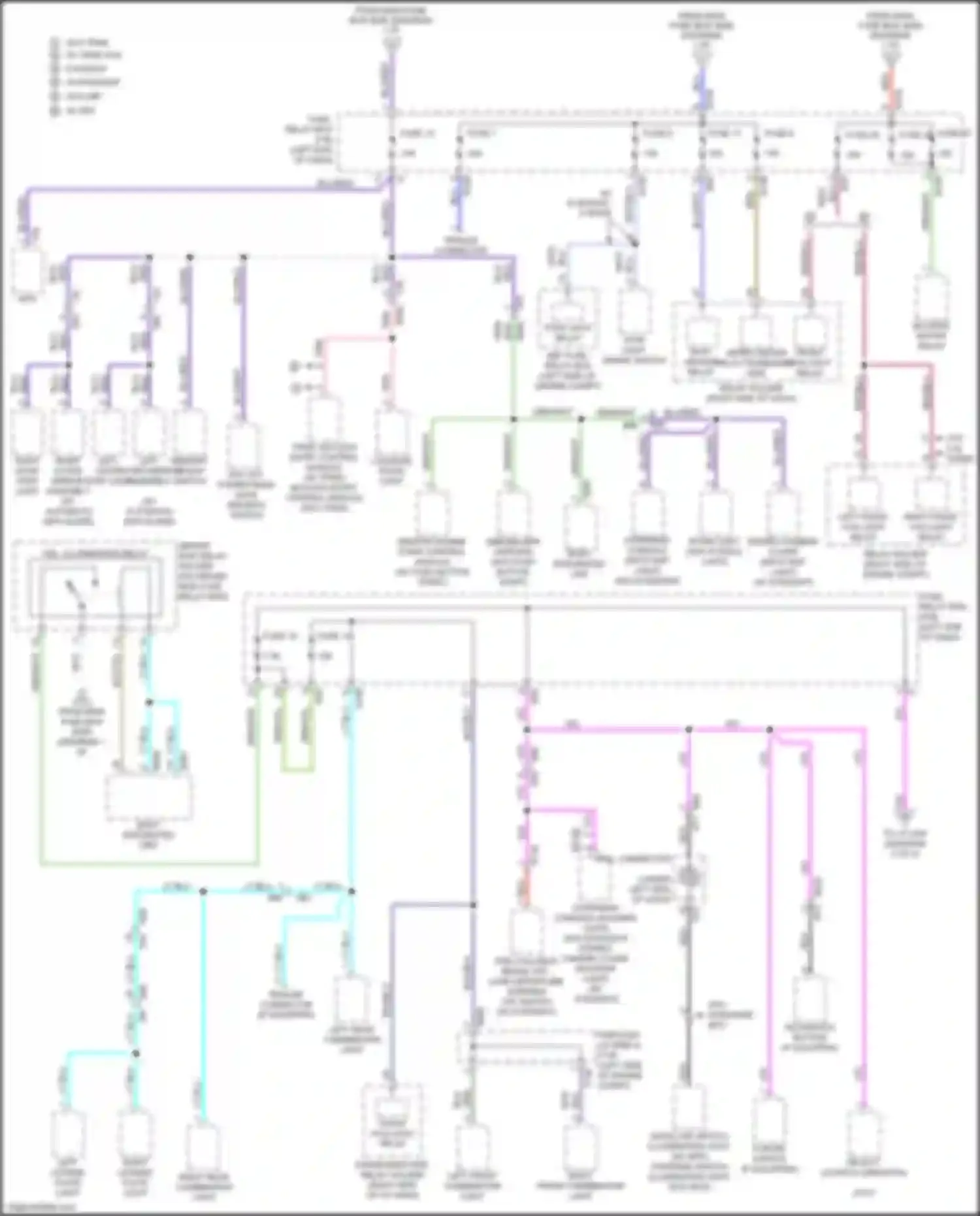 Forester Subaru SJ facelift (2015-2016): Power distribution circuit (2 of 5)