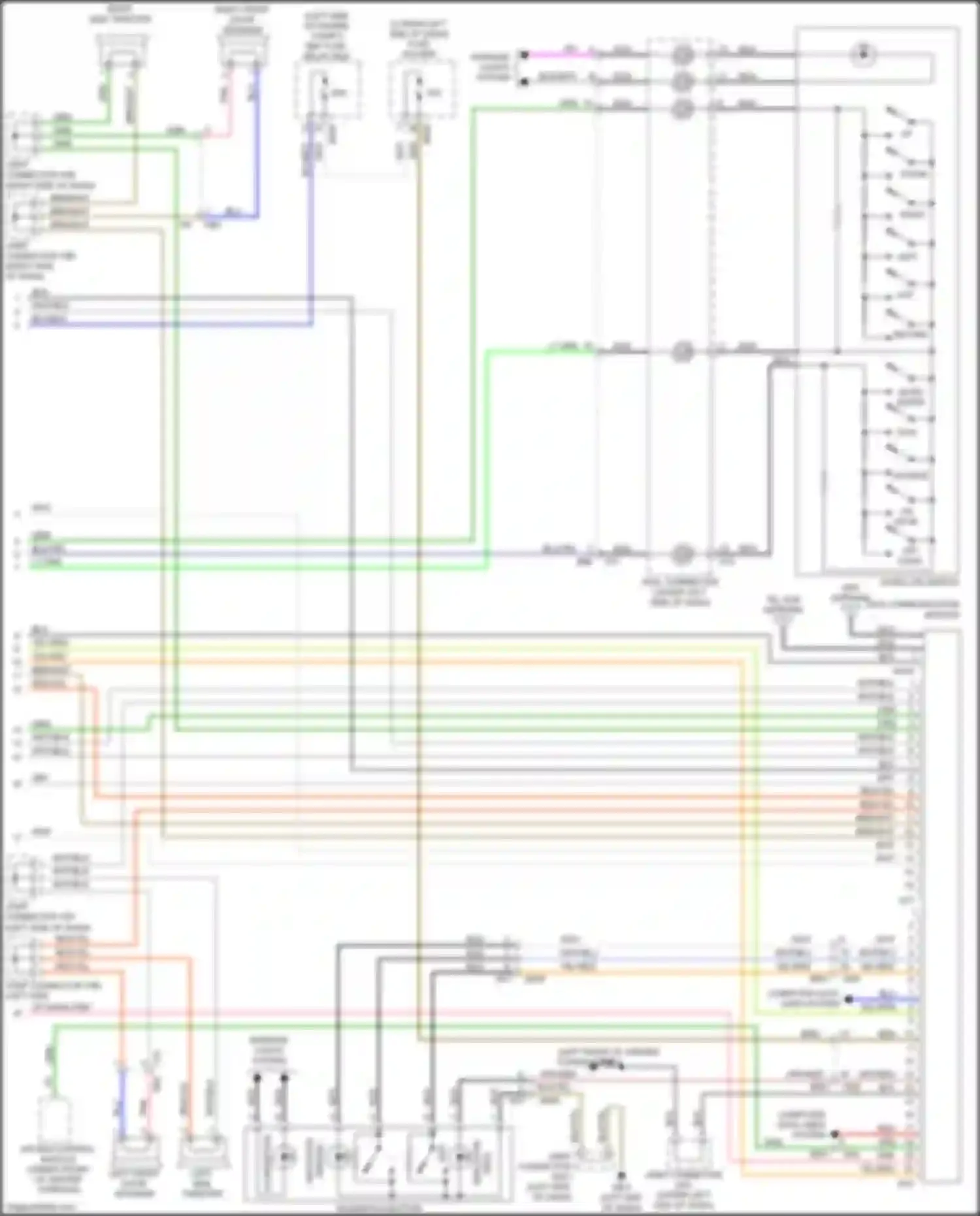 Forester Subaru SJ facelift (2015-2016): Radio circuit, w/o audio amplifier w/ telematics (2 of 2)