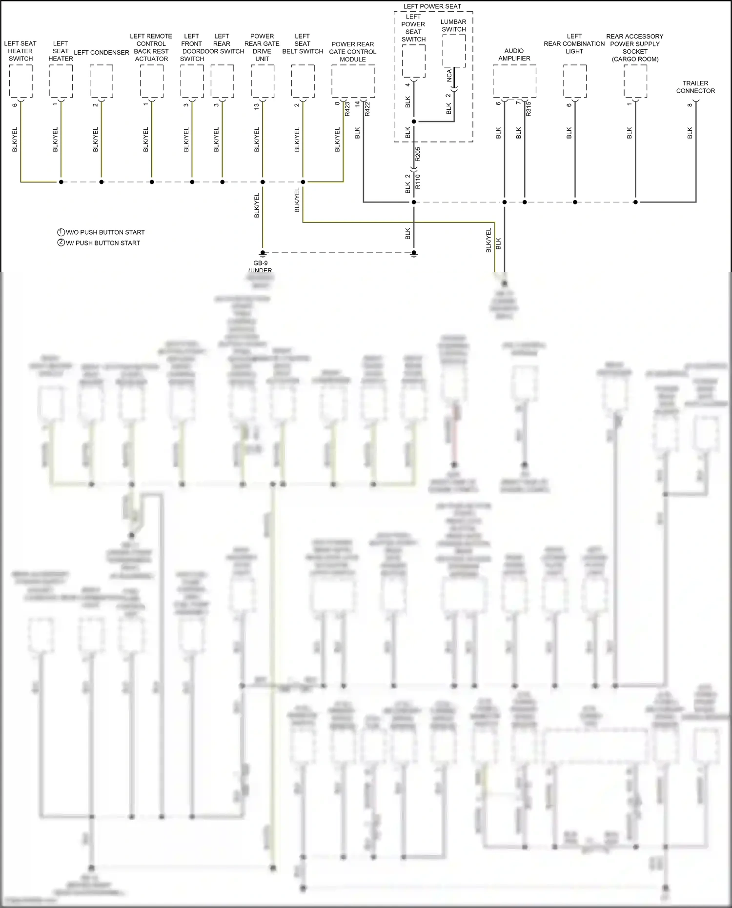 Wiring diagram audio amplifier for Subaru Forester SJ facelift (2015-2016) (2 of 4)