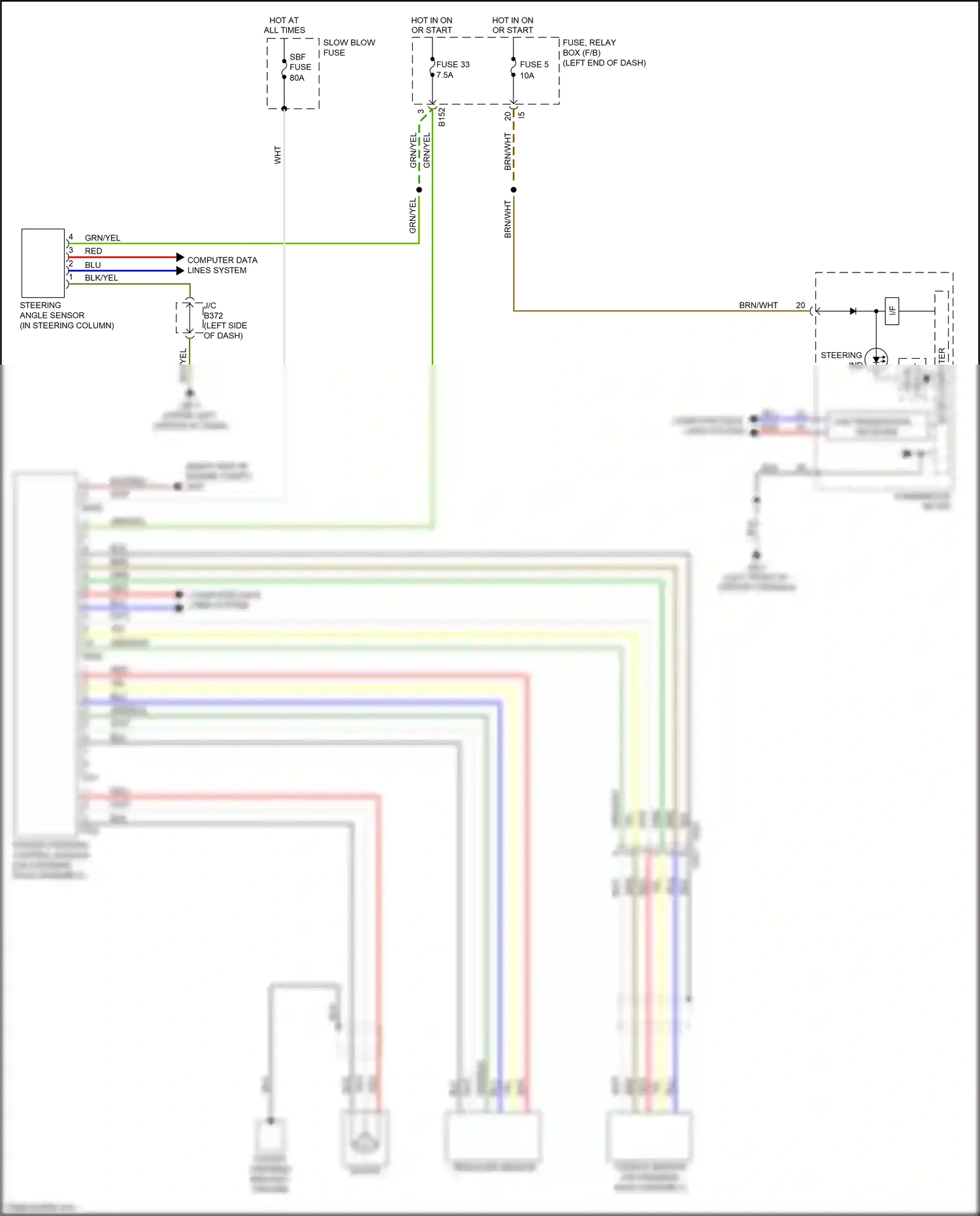Wiring diagram blk for Subaru Forester SJ facelift (2015-2016) (1 of 106)