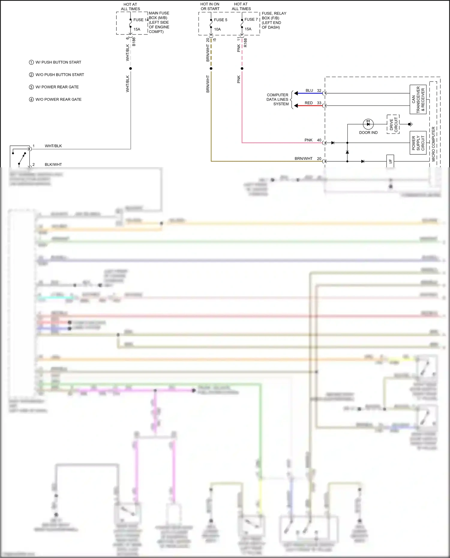 Wiring diagram blk for Subaru Forester SJ facelift (2015-2016) (72 of 106)