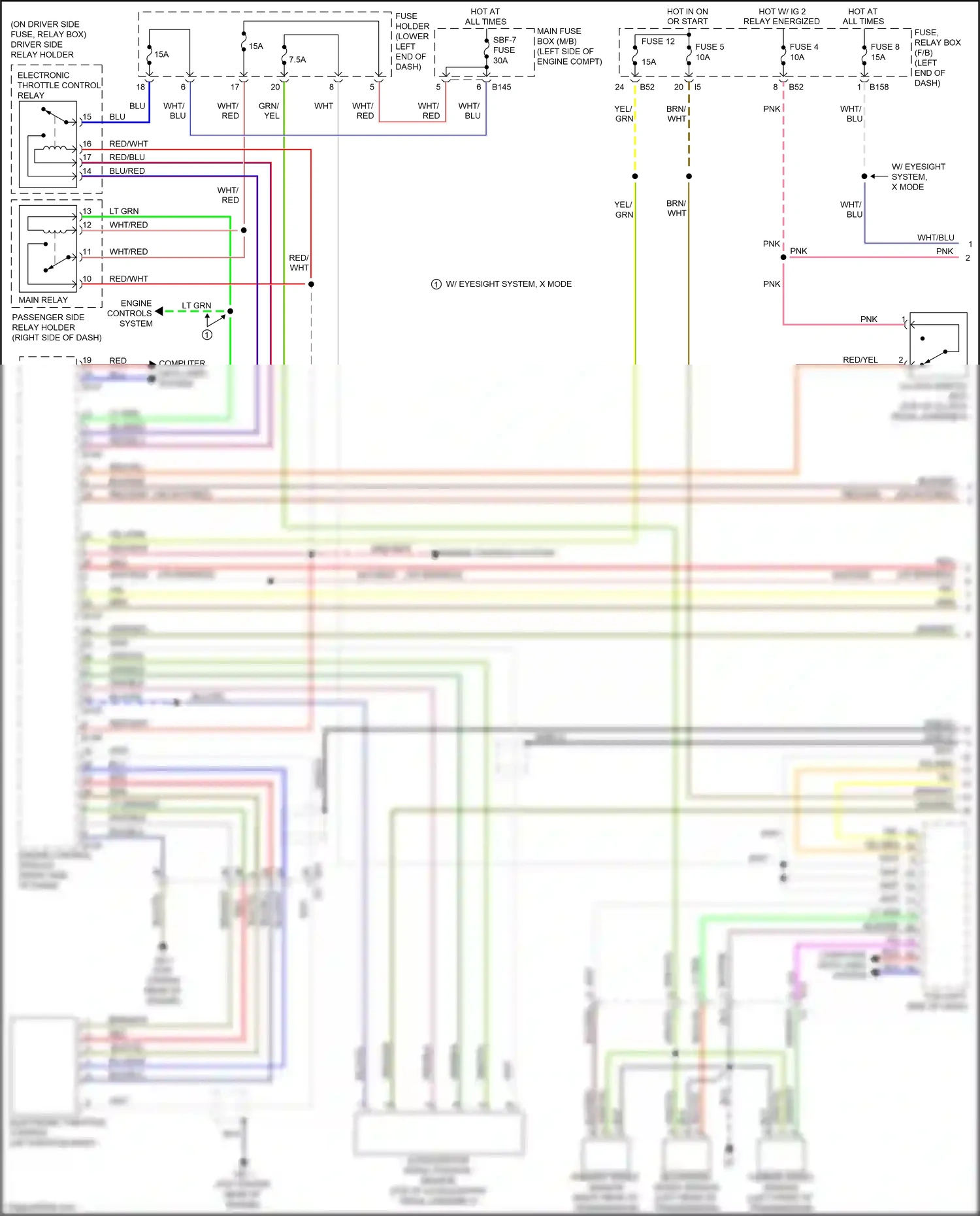 Wiring diagram blk for Subaru Forester SJ facelift (2015-2016) (92 of 106)
