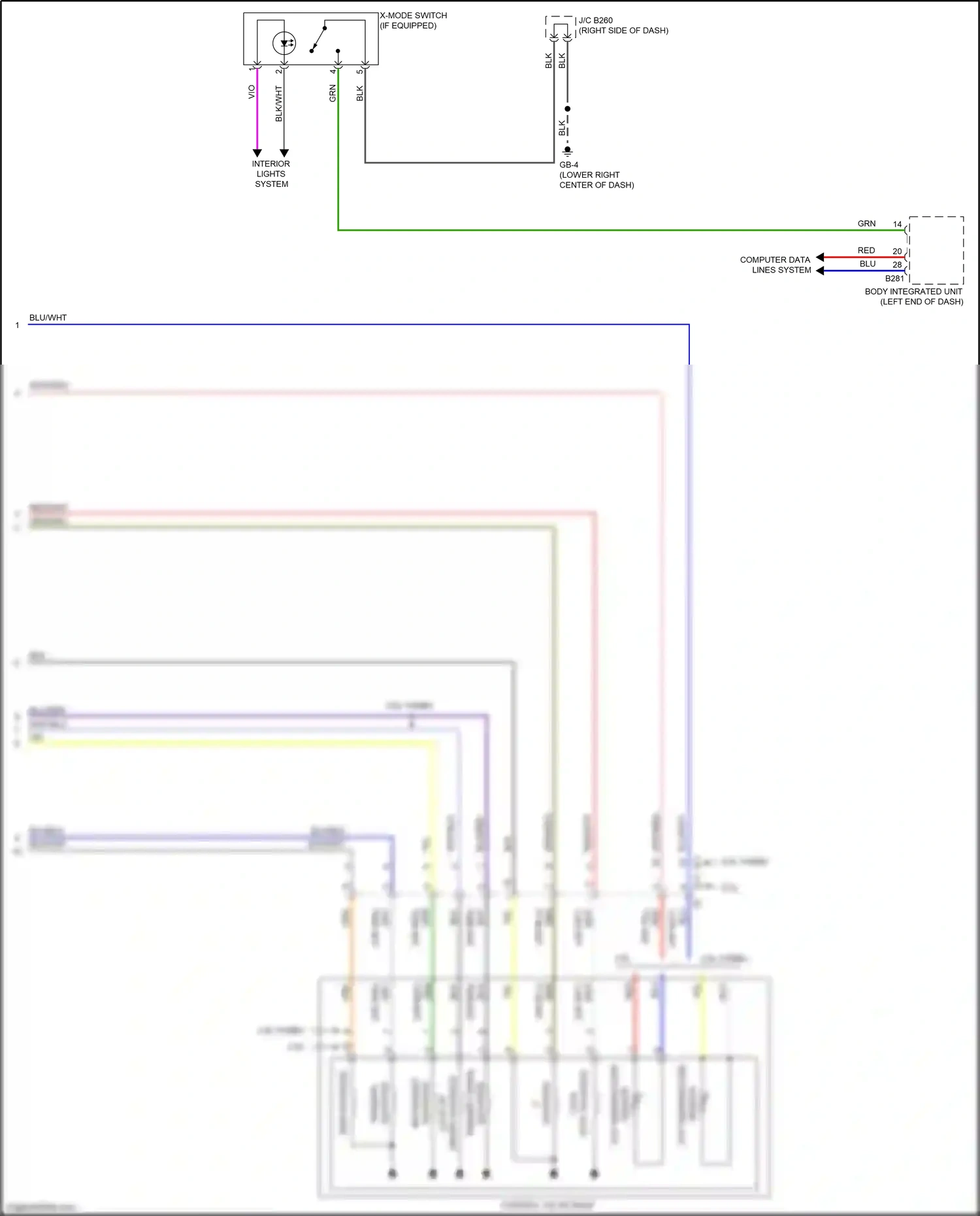 Wiring diagram blk for Subaru Forester SJ facelift (2015-2016) (10 of 106)