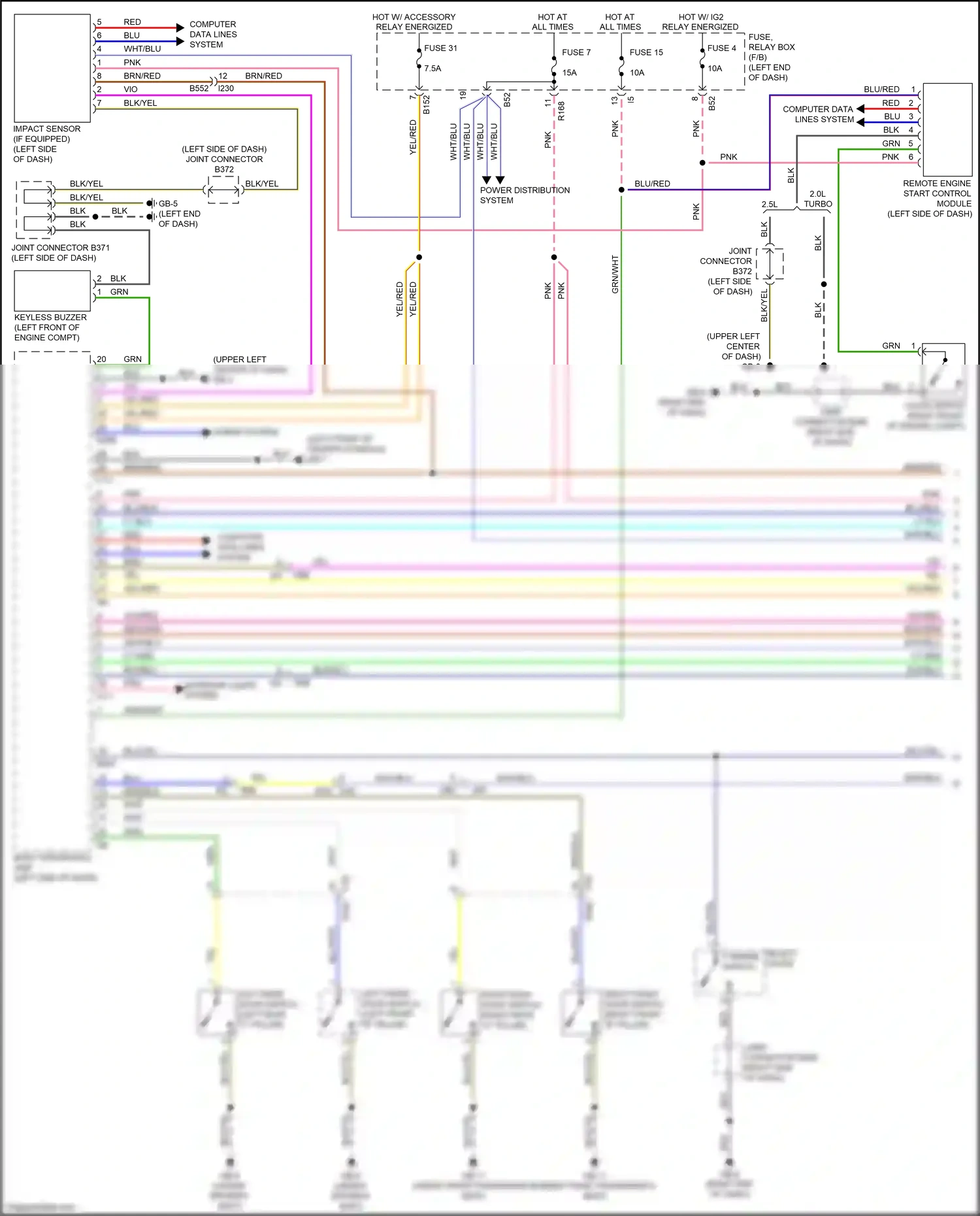 Wiring diagram blk/blu for Subaru Forester SJ facelift (2015-2016) (33 of 49)