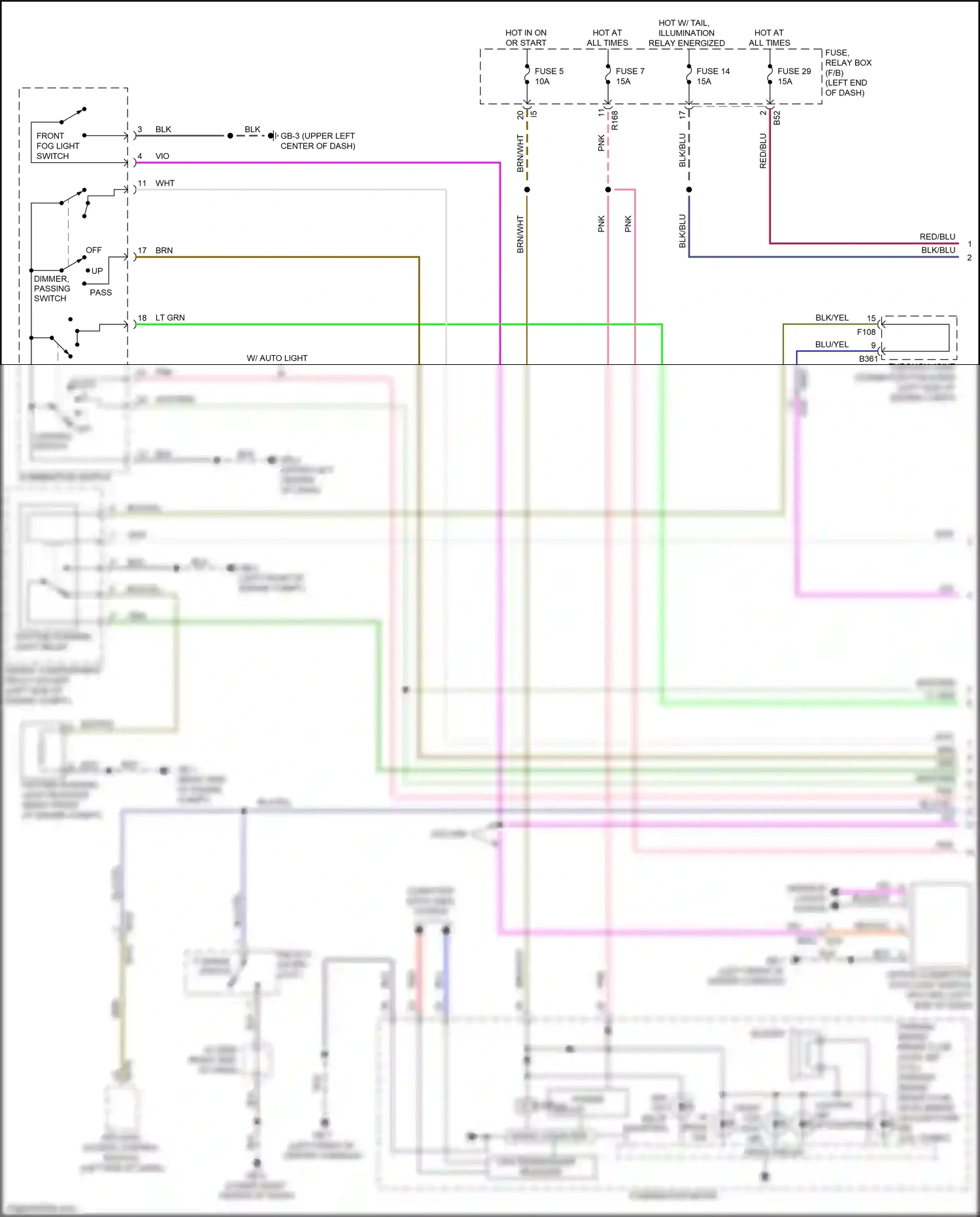 Wiring diagram blk/blu for Subaru Forester SJ facelift (2015-2016) (5 of 49)