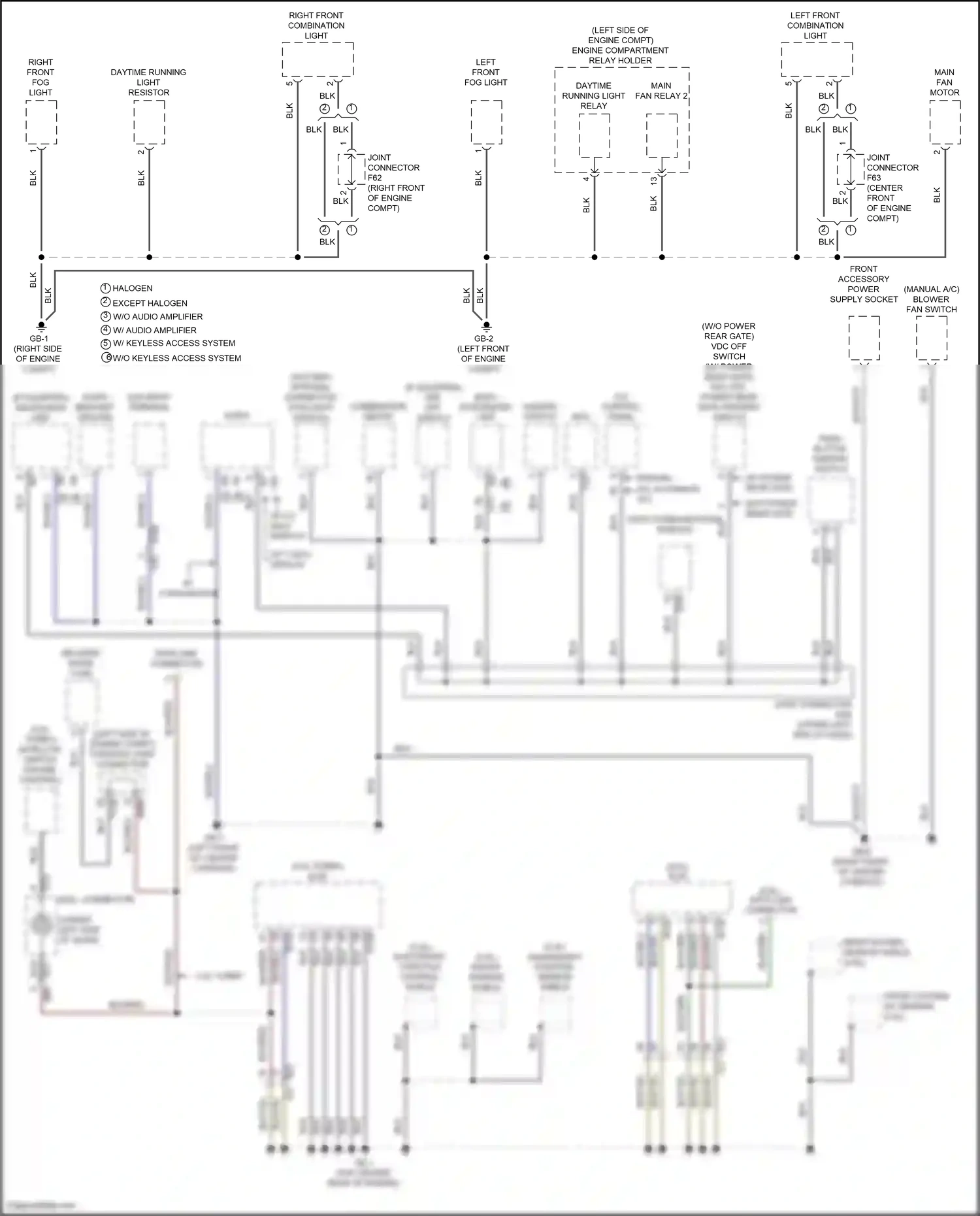 Wiring diagram blk/red for Subaru Forester SJ facelift (2015-2016) (3 of 34)