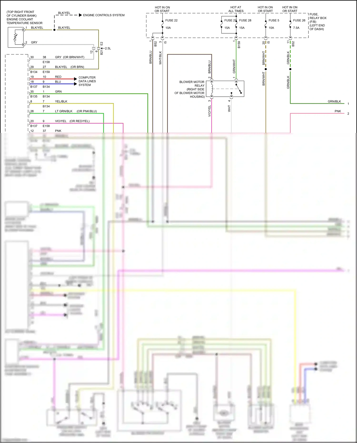 Wiring diagram blk/red for Subaru Forester SJ facelift (2015-2016) (7 of 34)