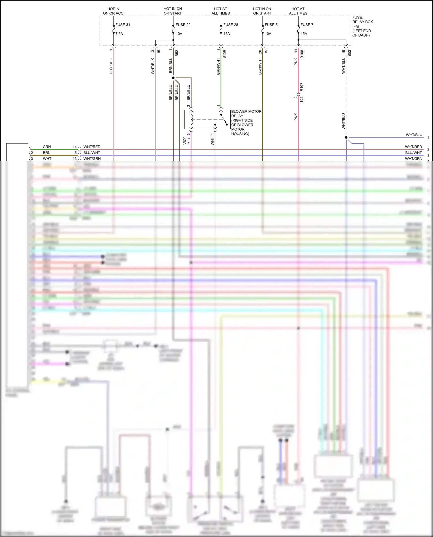 Wiring diagram blu for Subaru Forester SJ facelift (2015-2016) (11 of 98)