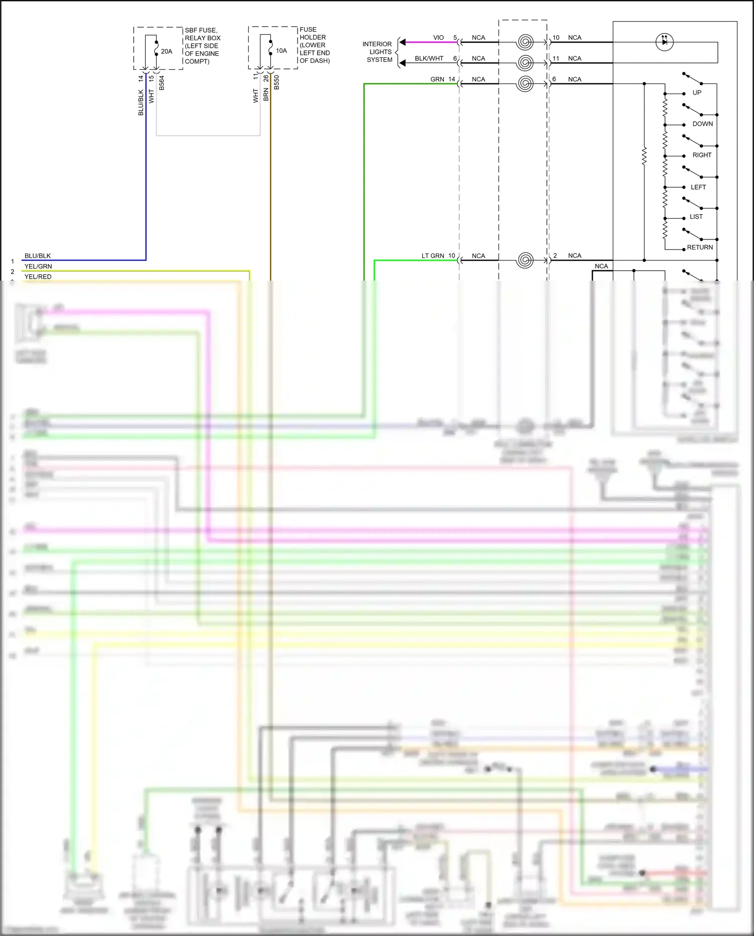 Wiring diagram blu for Subaru Forester SJ facelift (2015-2016) (27 of 98)