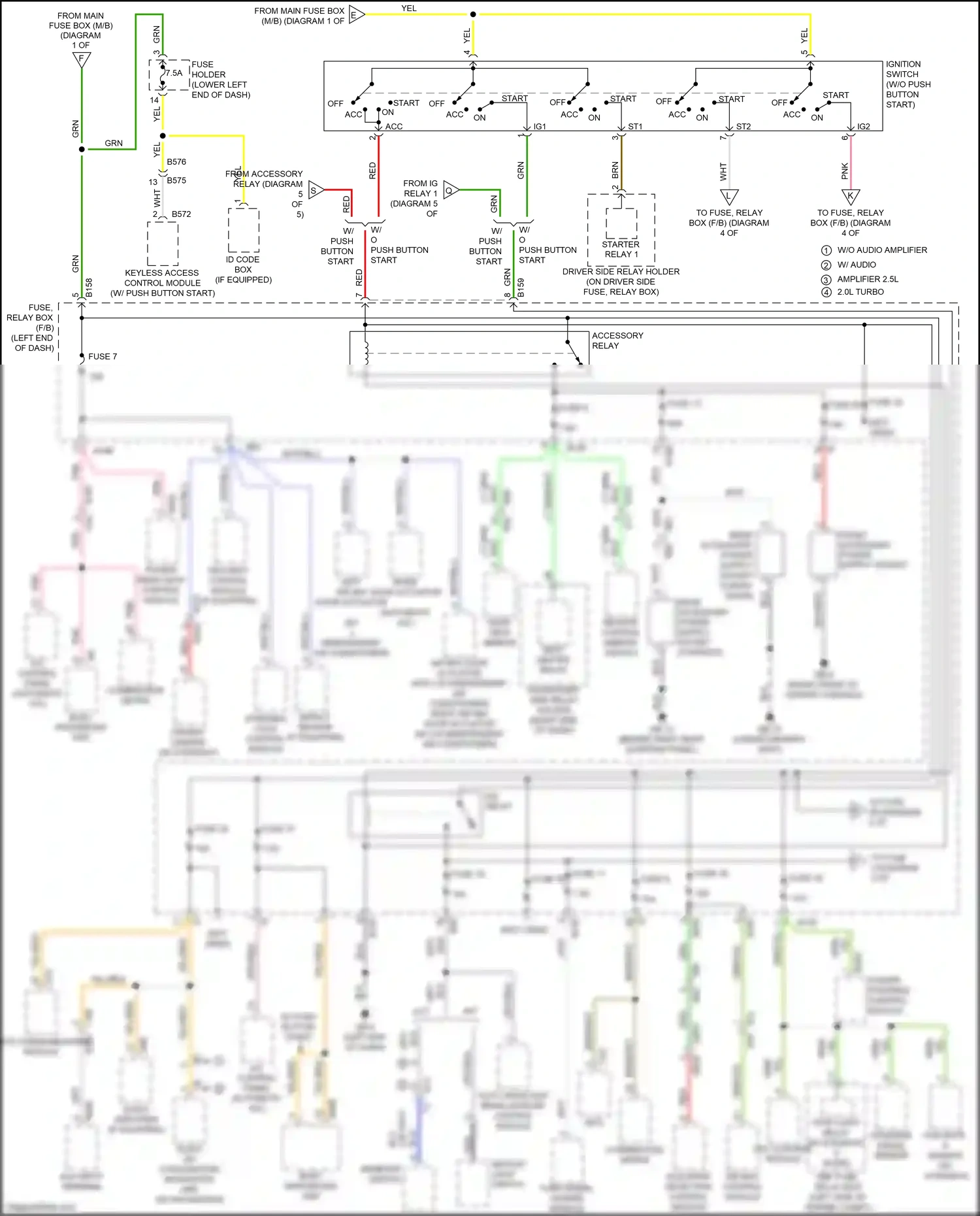 Wiring diagram brn for Subaru Forester SJ facelift (2015-2016) (28 of 66)