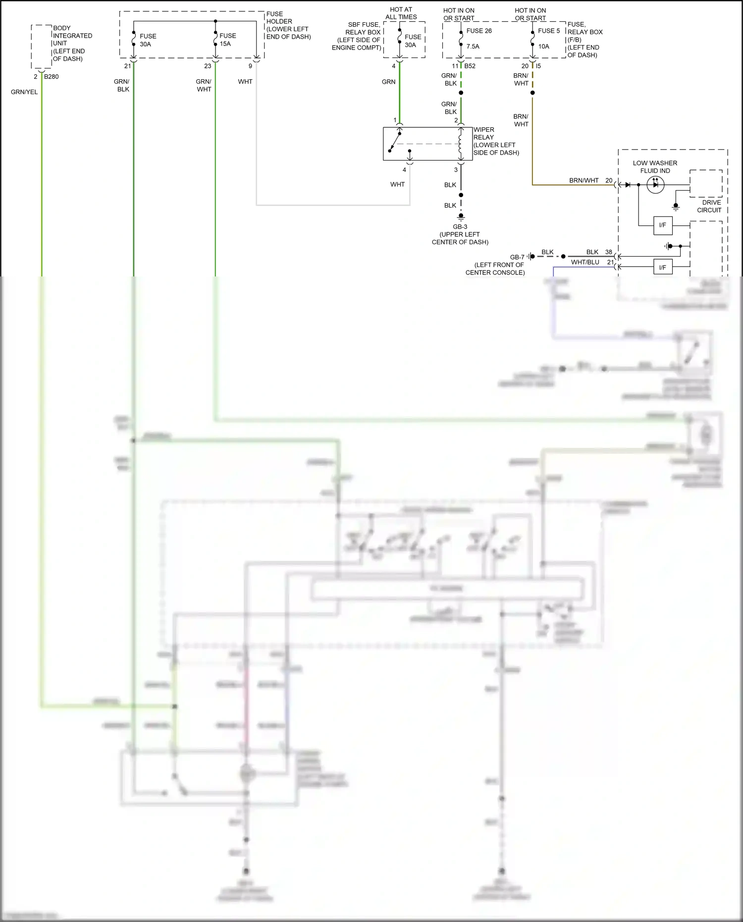 Wiring diagram brn for Subaru Forester SJ facelift (2015-2016) (2 of 66)
