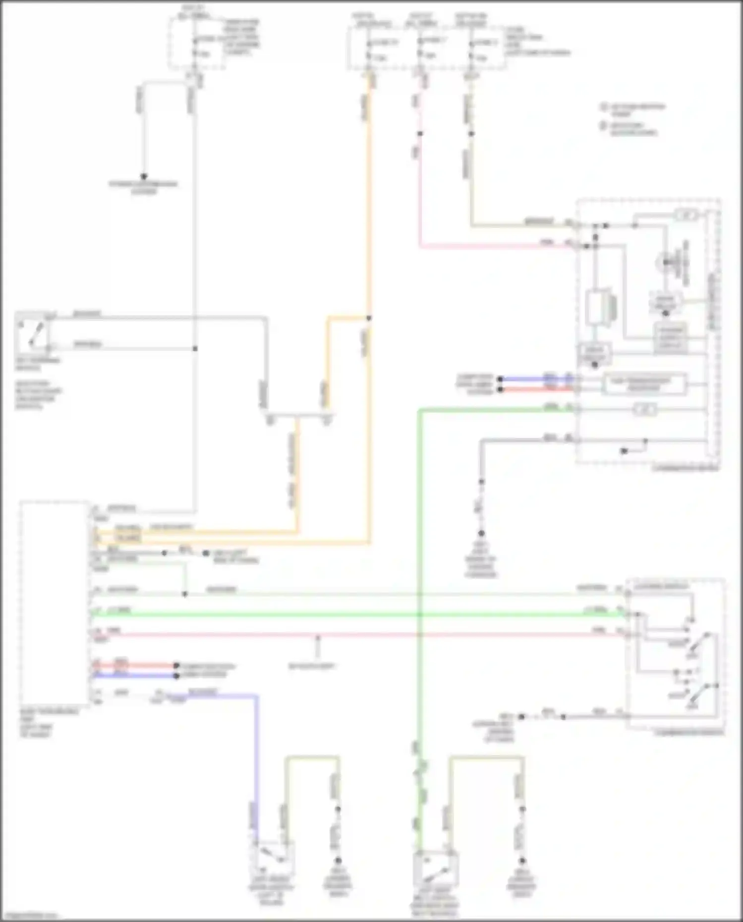 Wiring diagram combination meter for Subaru Forester SJ facelift (2015-2016) (13 of 32)