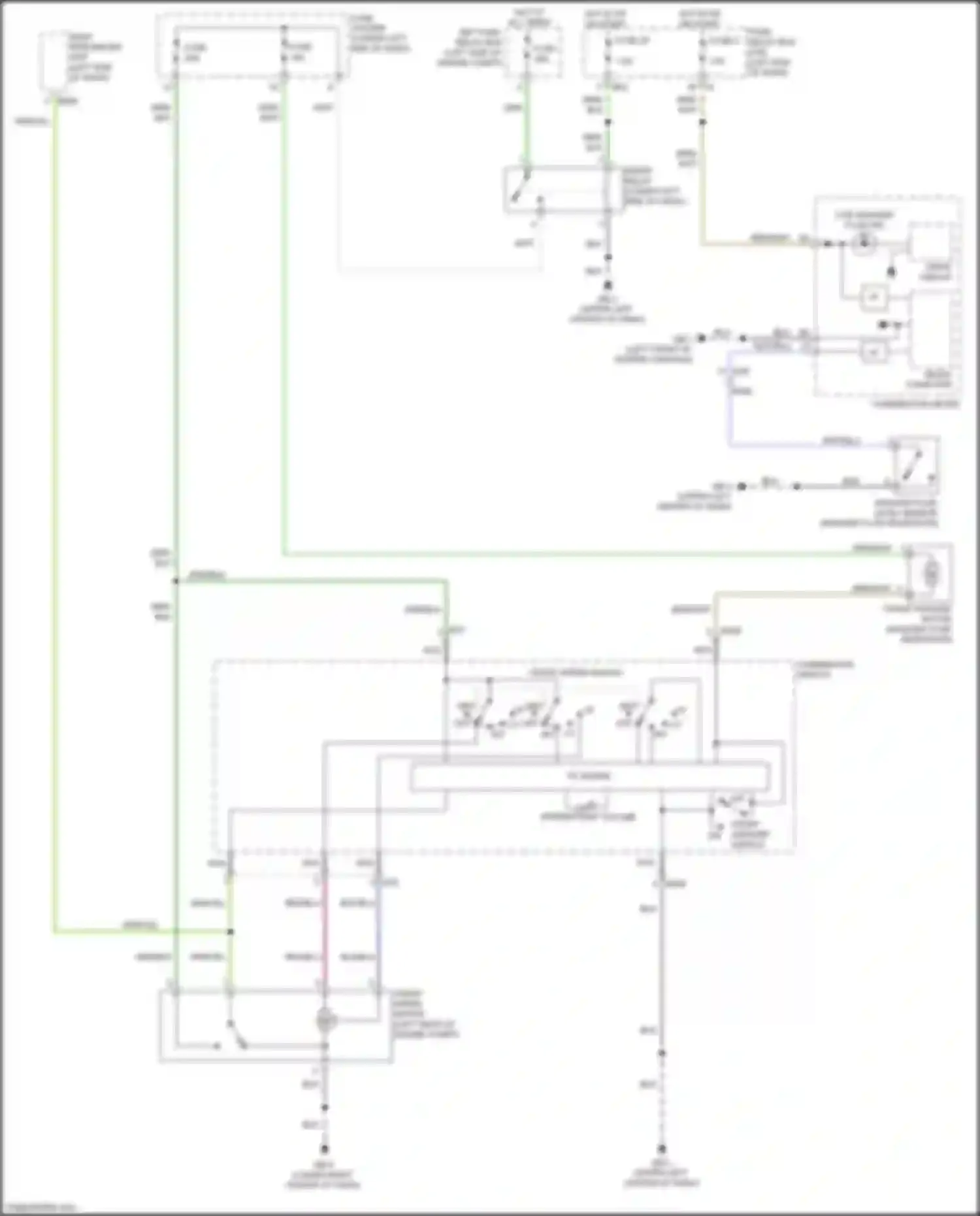Wiring diagram combination switch for Subaru Forester SJ facelift (2015-2016) (3 of 5)