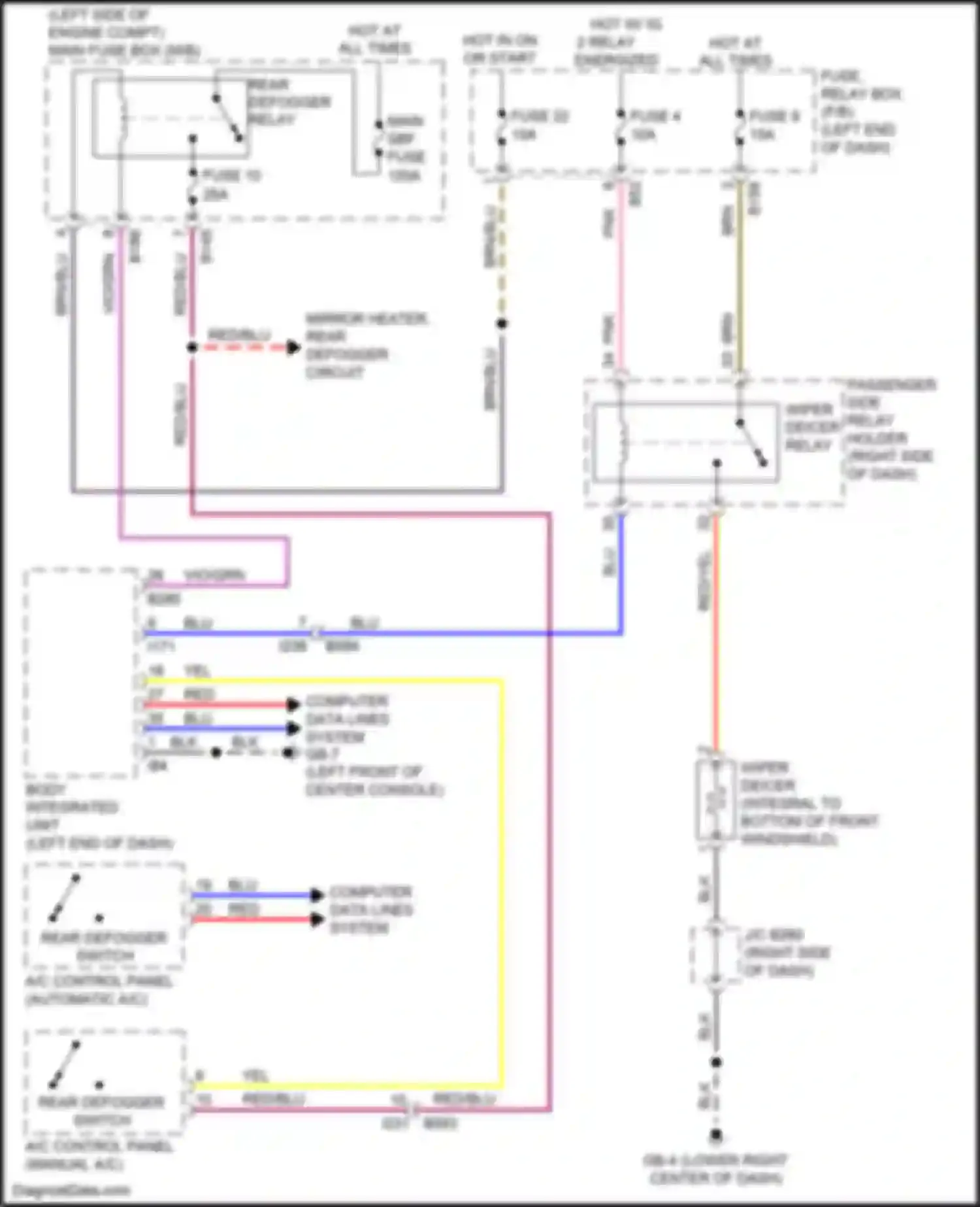 Wiring diagram computer data lines system for Subaru Forester SJ facelift (2015-2016) (50 of 62)