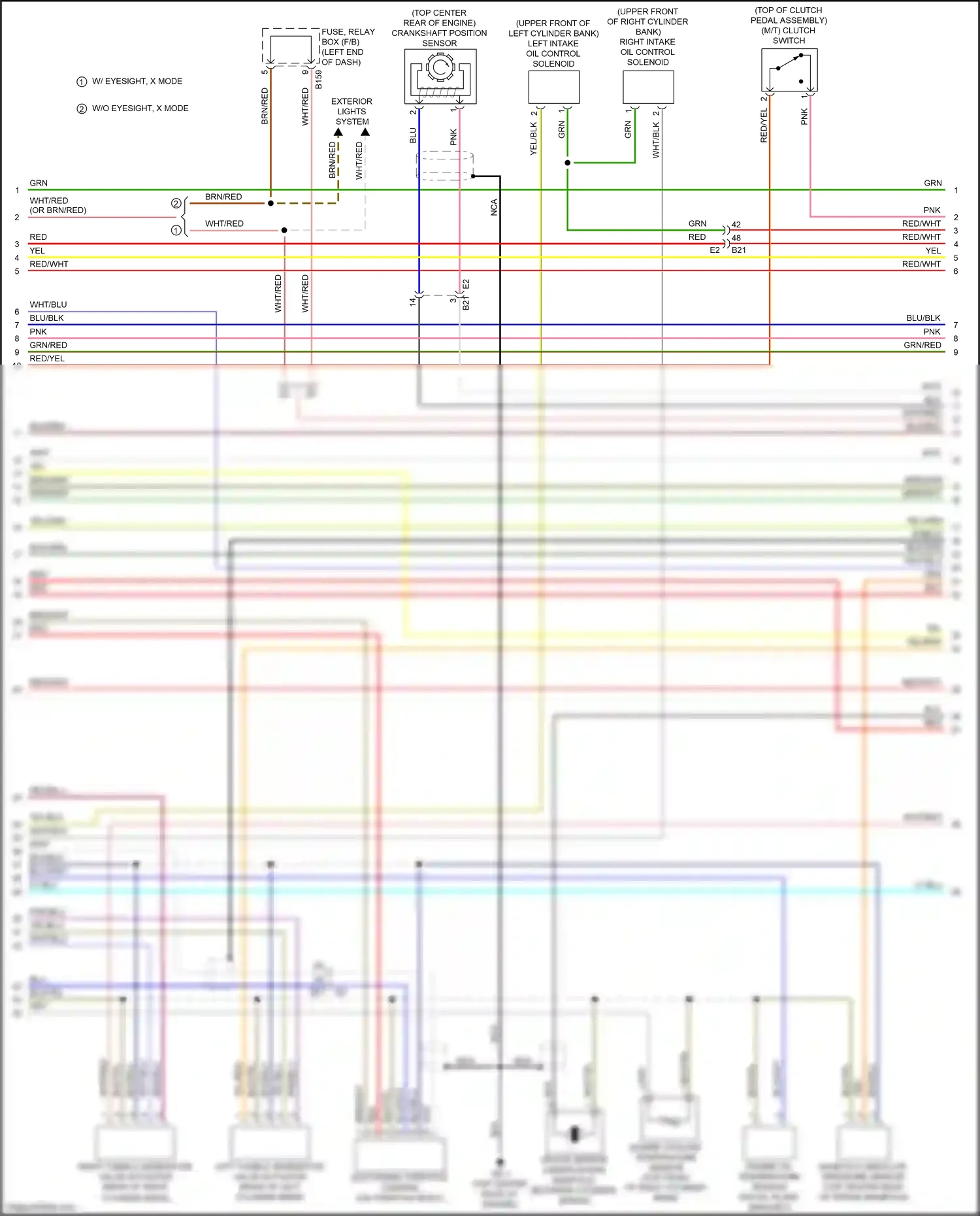 Wiring diagram electronic throttle control for Subaru Forester SJ facelift (2015-2016) (5 of 5)