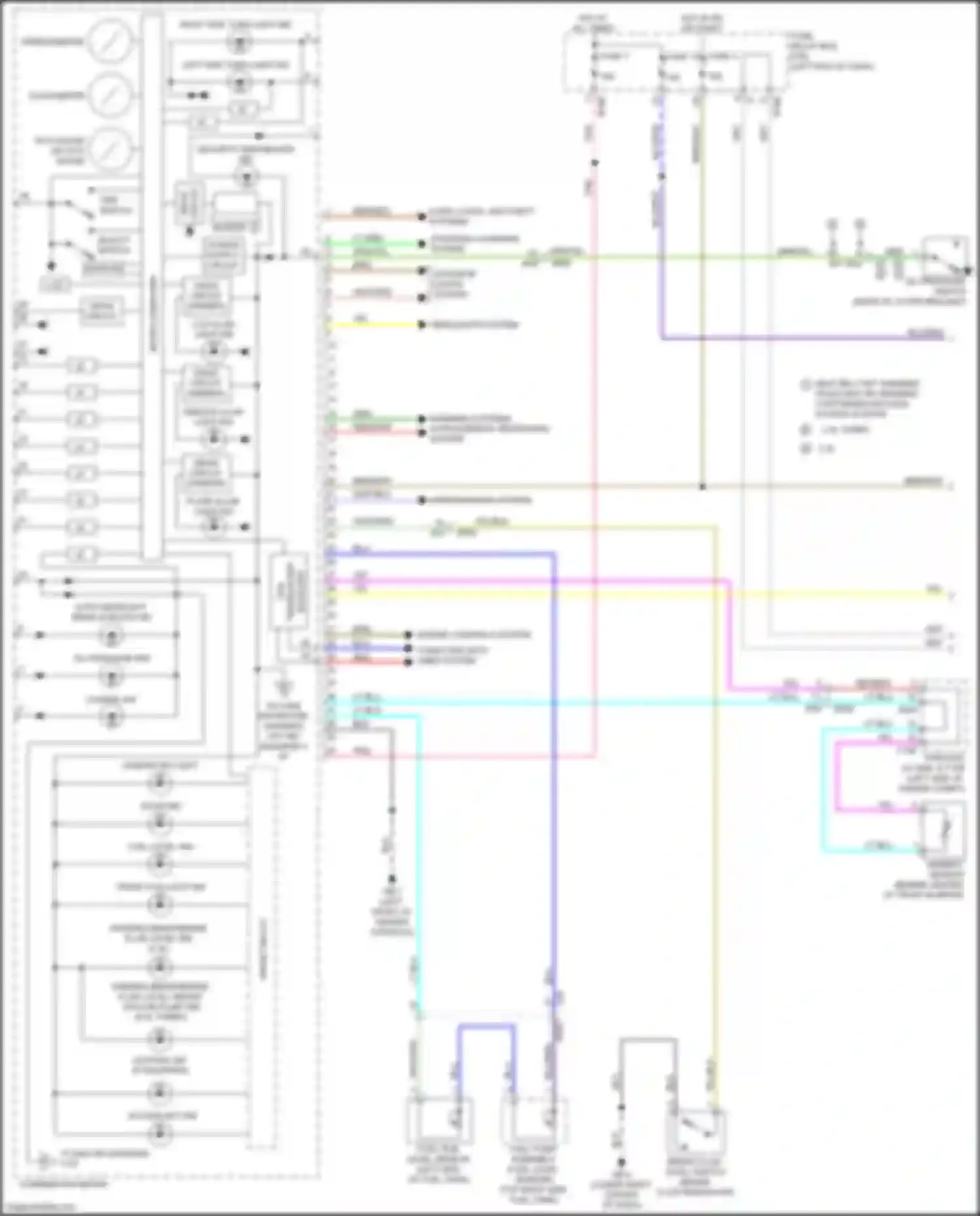 Wiring diagram engine controls system for Subaru Forester SJ facelift (2015-2016) (8 of 10)