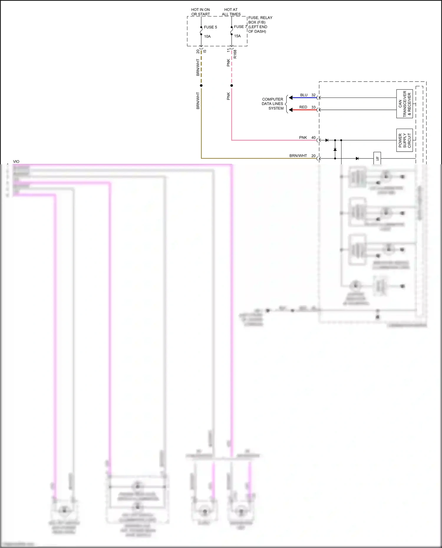 Wiring diagram fuse 5 for Subaru Forester SJ facelift (2015-2016) (25 of 29)