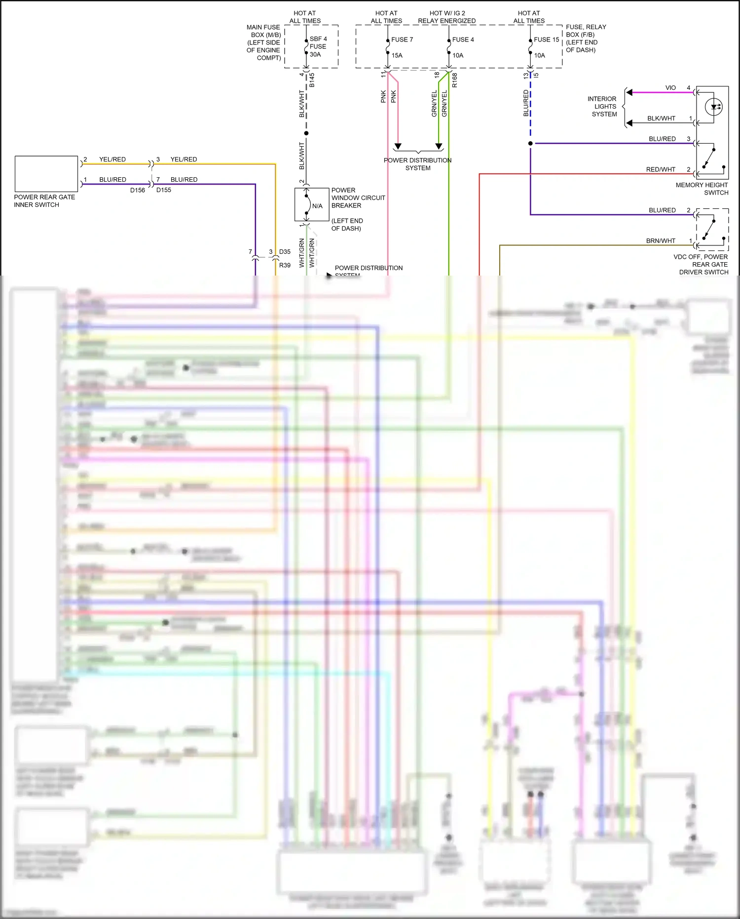 Wiring diagram fuse 7 for Subaru Forester SJ facelift (2015-2016) (9 of 21)