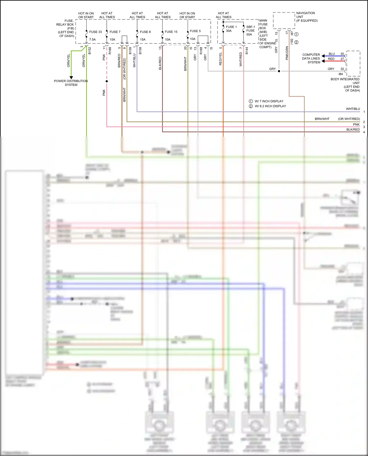 Wiring diagram fuse 8 for Subaru Forester SJ facelift (2015-2016) (1 of 19)