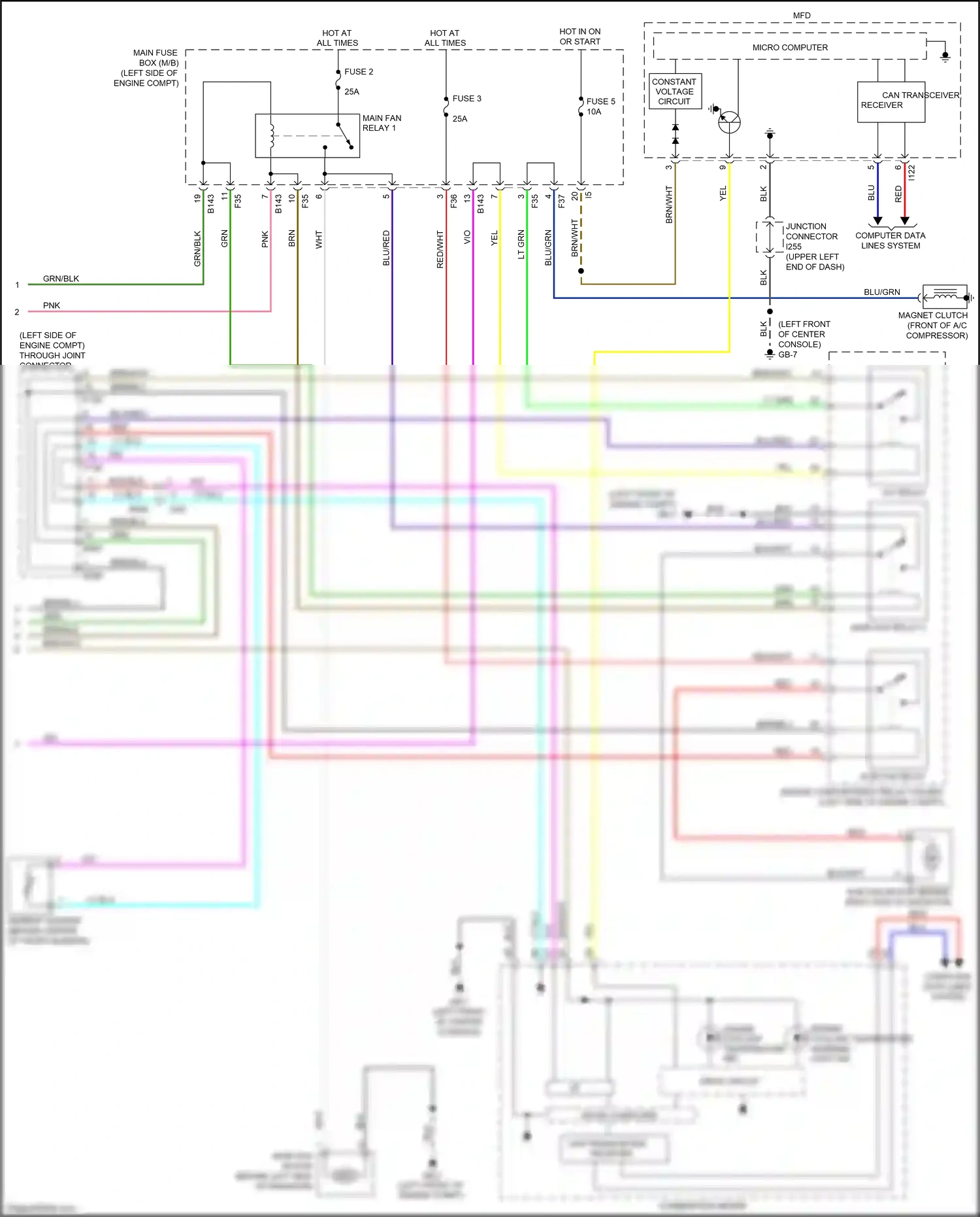 Wiring diagram grn for Subaru Forester SJ facelift (2015-2016) (16 of 86)