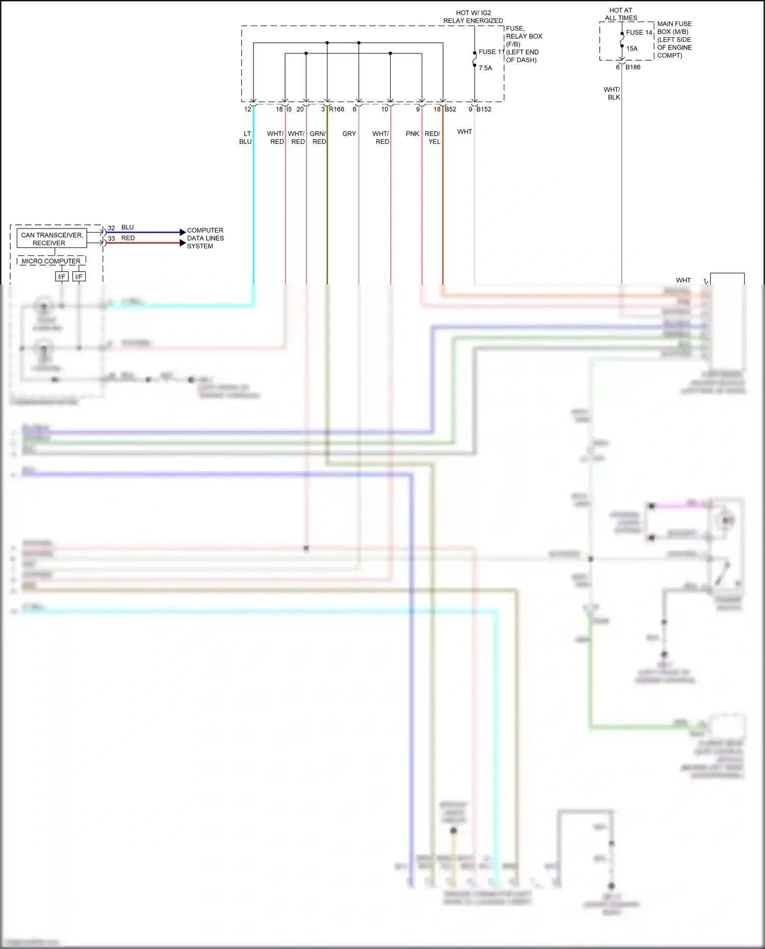 Wiring diagram grn/blk for Subaru Forester SJ facelift (2015-2016) (13 of 33)