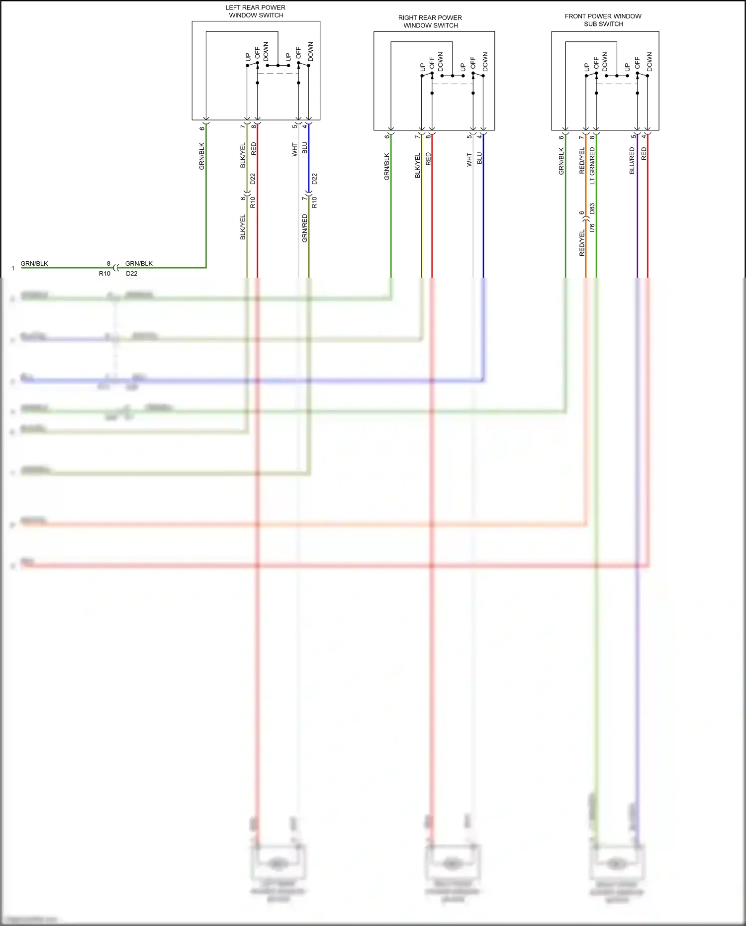 Wiring diagram grn/red for Subaru Forester SJ facelift (2015-2016) (4 of 29)