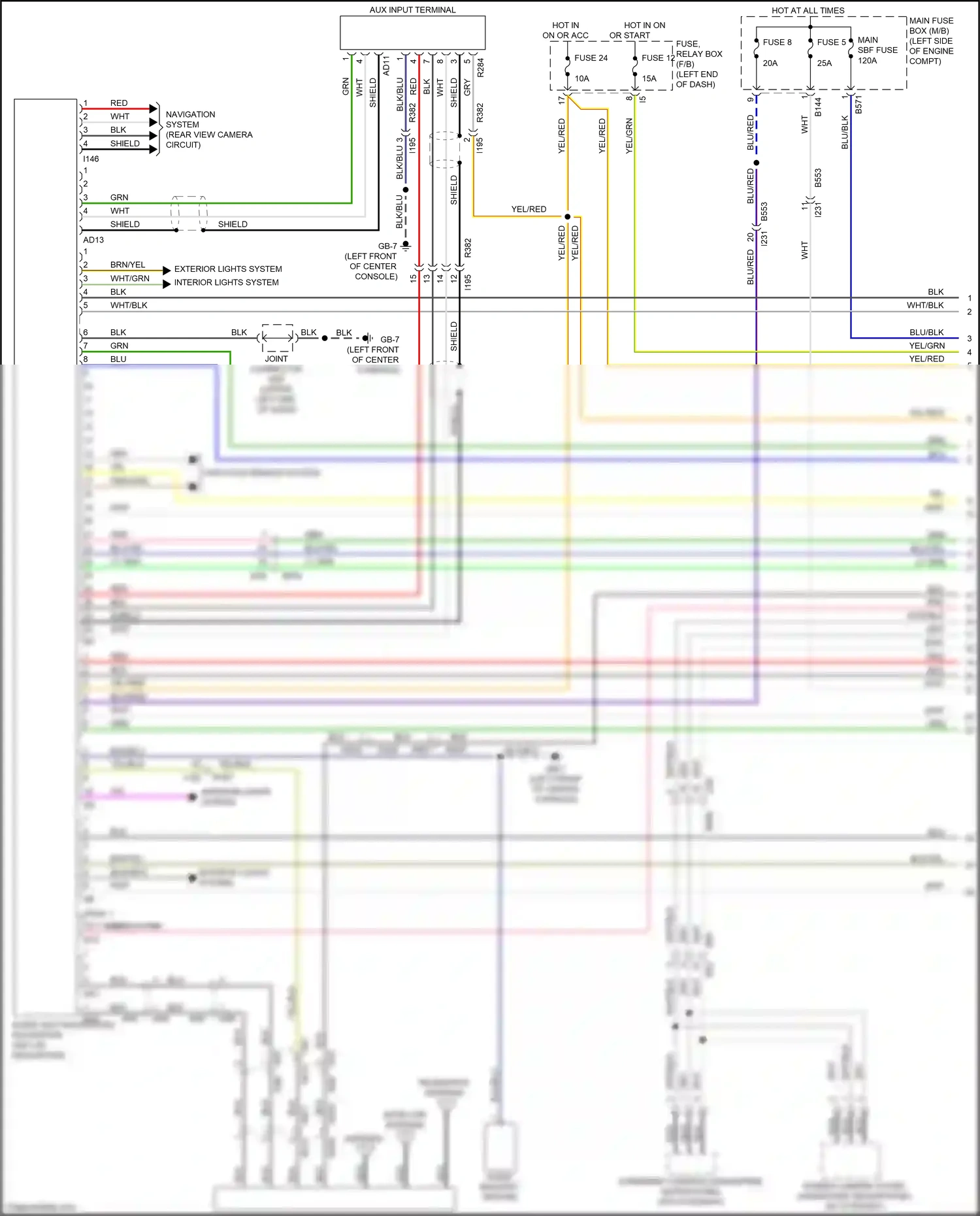 Wiring diagram gry for Subaru Forester SJ facelift (2015-2016) (6 of 52)