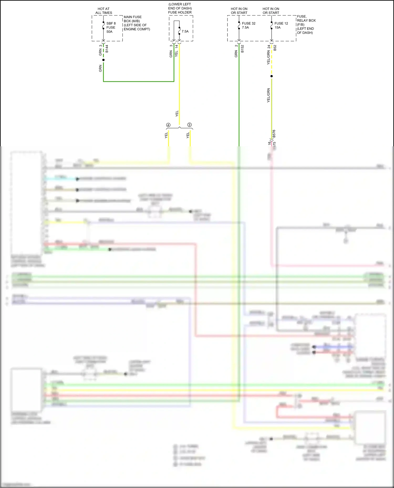 Wiring diagram gry for Subaru Forester SJ facelift (2015-2016) (34 of 52)