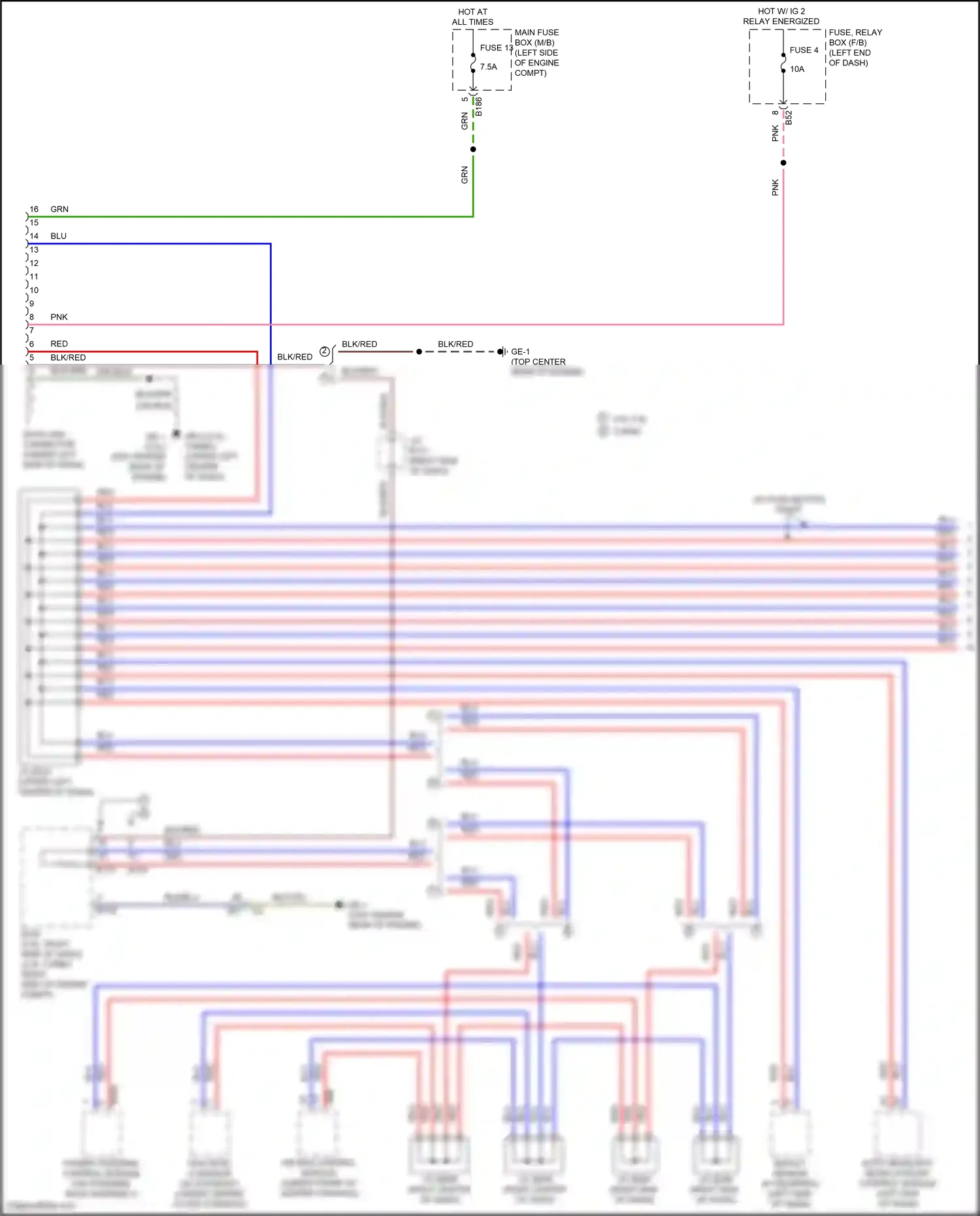 Subaru Forester SJ facelift (2015-2016) impact sensor wiring diagram  (1 of 4)