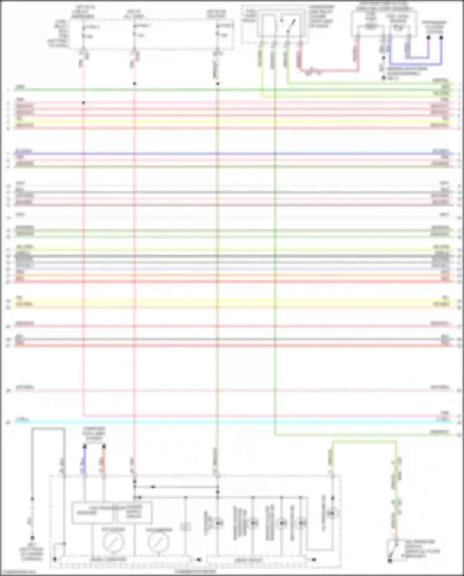 Wiring diagram instrument cluster system for Subaru Forester SJ facelift (2015-2016) (2 of 2)