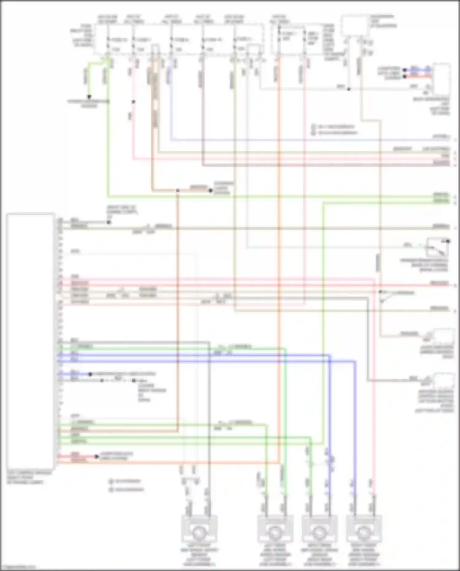 Wiring diagram keyless access control module for Subaru Forester SJ facelift (2015-2016) (1 of 14)