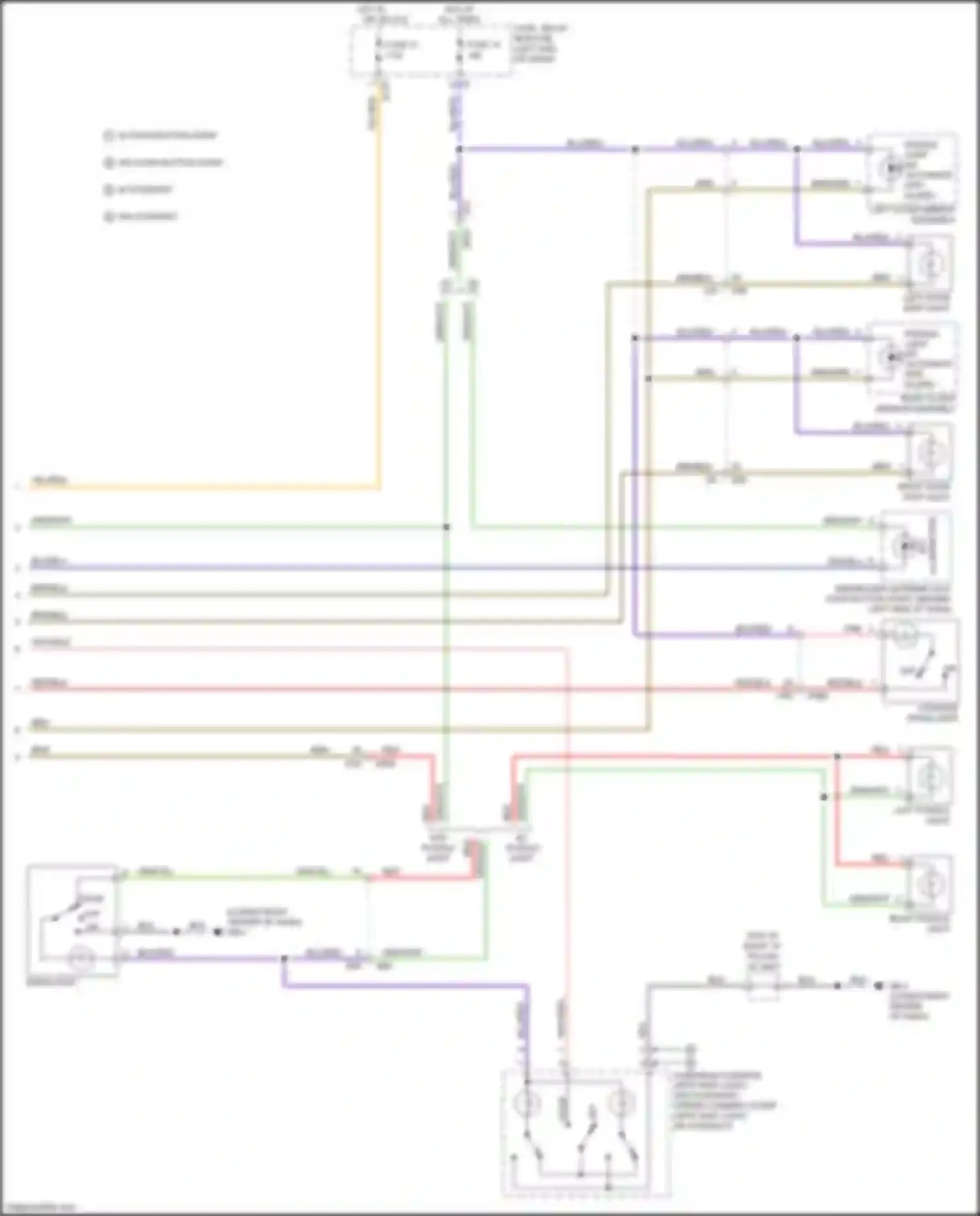 Wiring diagram left outer mirror assembly for Subaru Forester SJ facelift (2015-2016) (2 of 7)