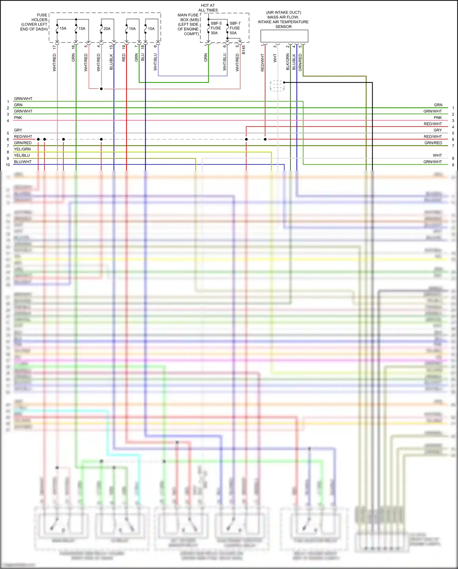 Wiring diagram lt grn for Subaru Forester SJ facelift (2015-2016) (62 of 68)