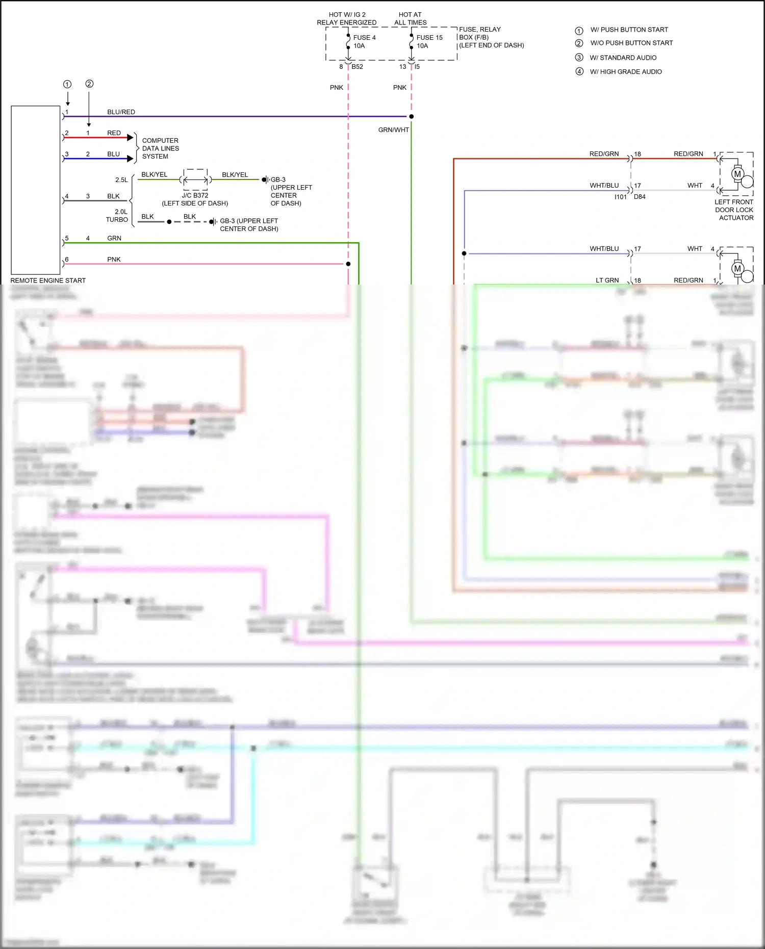 Wiring diagram lt grn for Subaru Forester SJ facelift (2015-2016) (28 of 68)