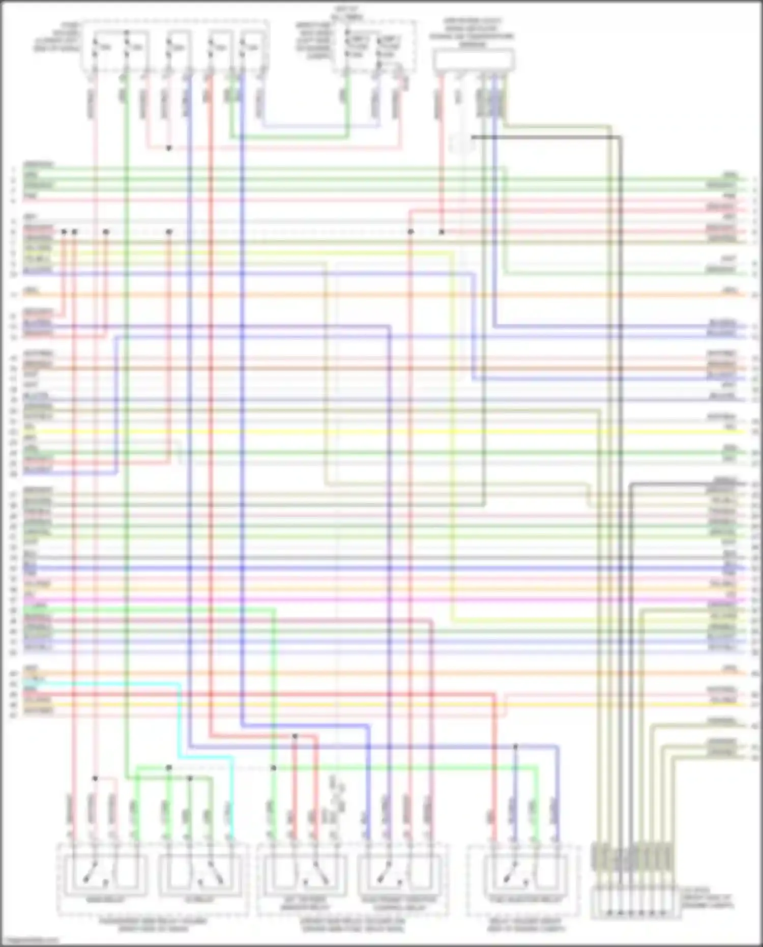 Wiring diagram mass air flow/ intake air temperature sensor for Subaru Forester SJ facelift (2015-2016) (1 of 2)