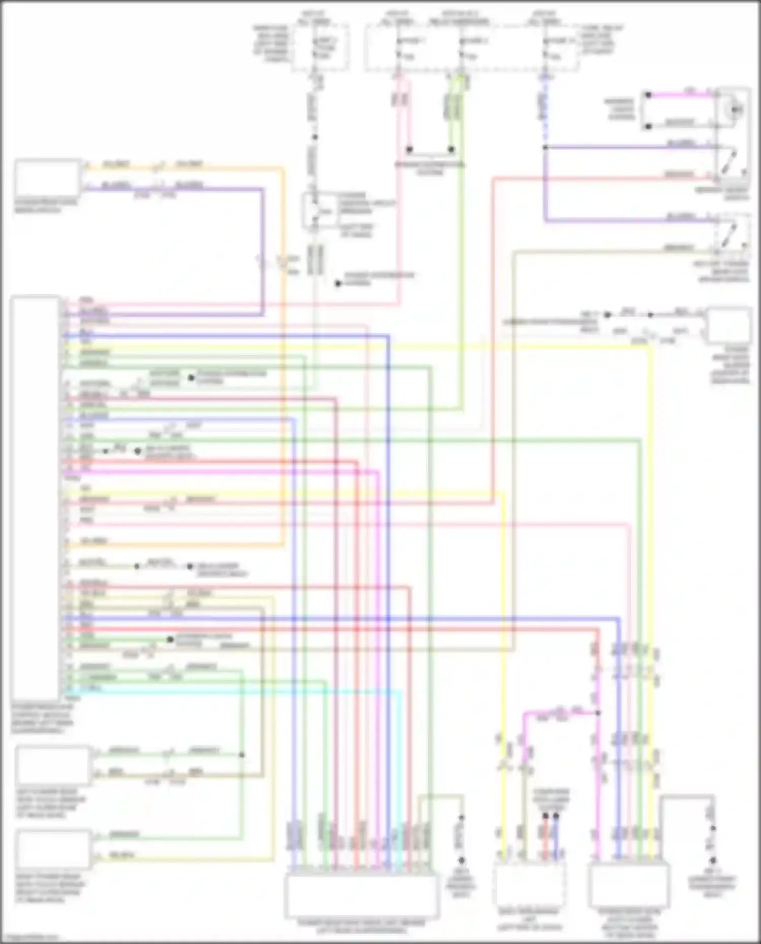 Wiring diagram memory height switch for Subaru Forester SJ facelift (2015-2016) (4 of 4)