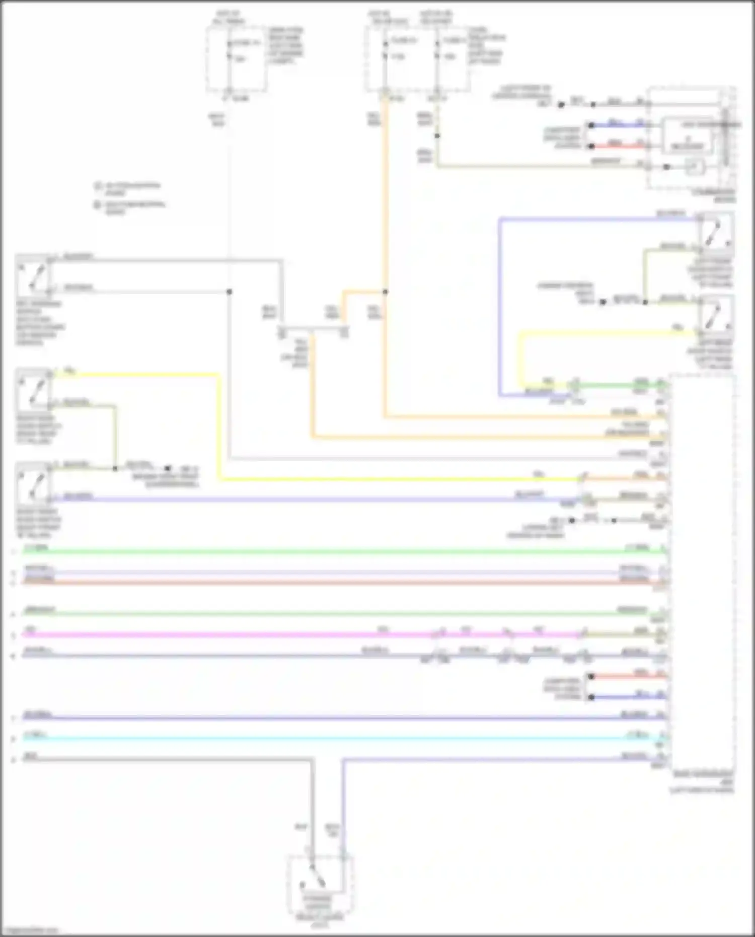 Wiring diagram p range switch for Subaru Forester SJ facelift (2015-2016) (6 of 7)